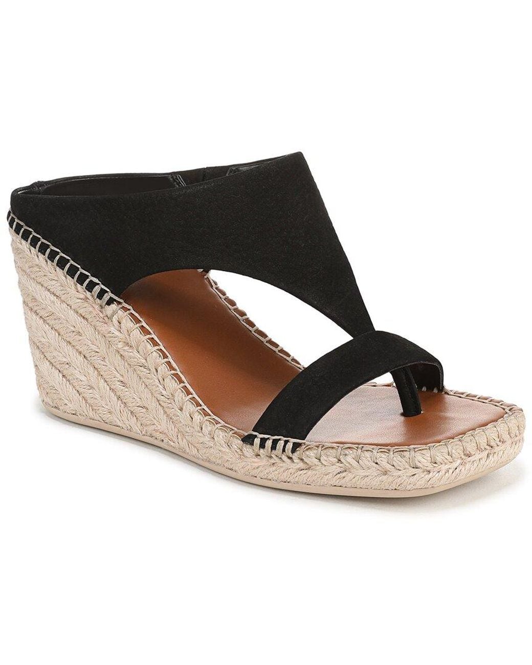 Franco Sarto Black Farren Leather Espadrille