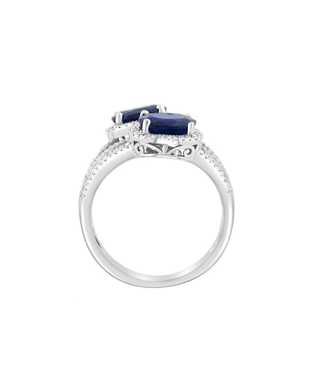 Effy Fine Jewelry Blue 14K 3.50 Ct. Tw. Diamond & Sapphire Ring