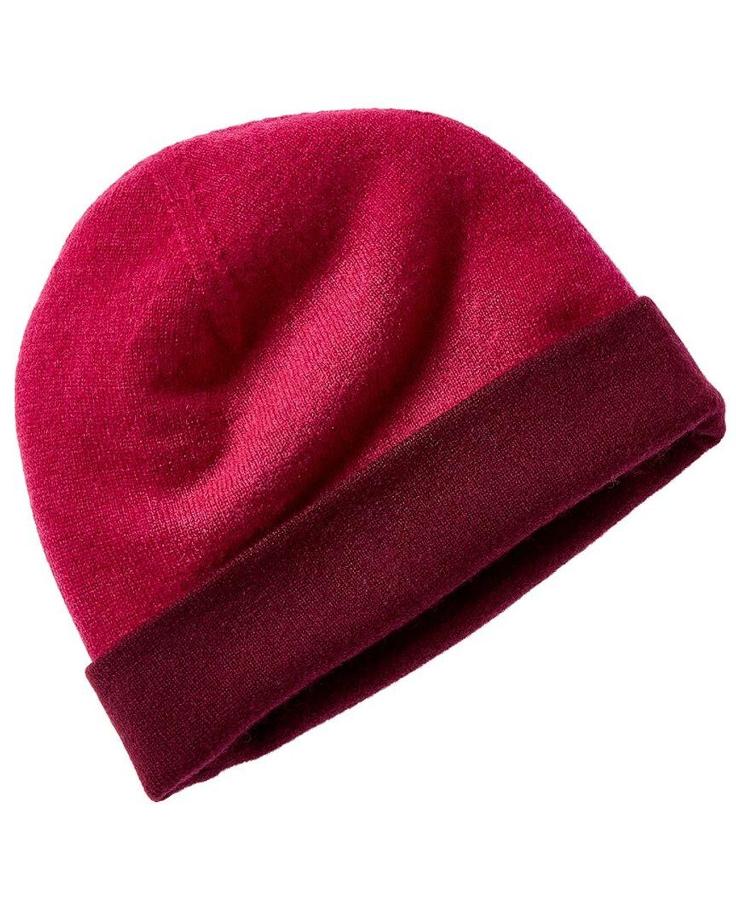 Forte Red Cashmere Reversible Jersey Cashmere Skull Cap