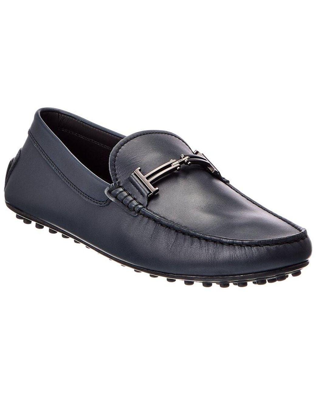 Tod's Blue Leather Driver for men