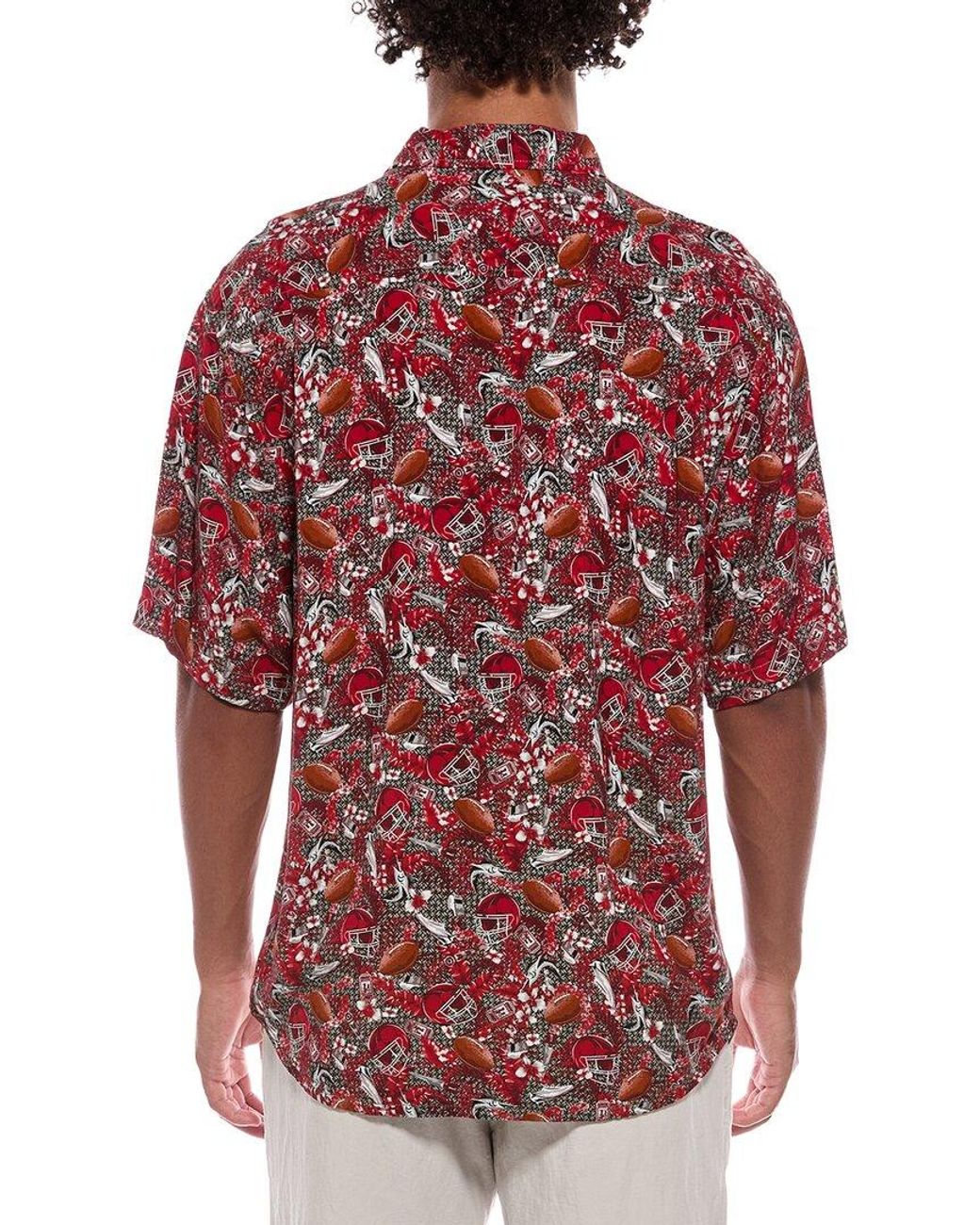 Tommy Bahama Red Veracruz Cay Turf Toss-Up Shirt for men