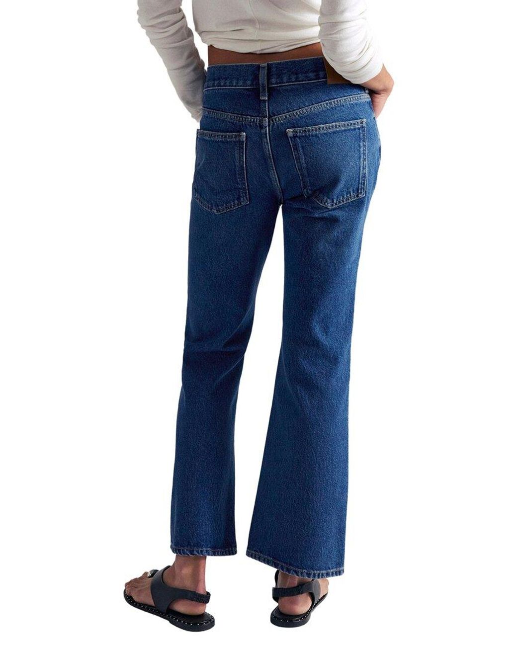 Free People Blue Elowen Low-Rise Flare Jean