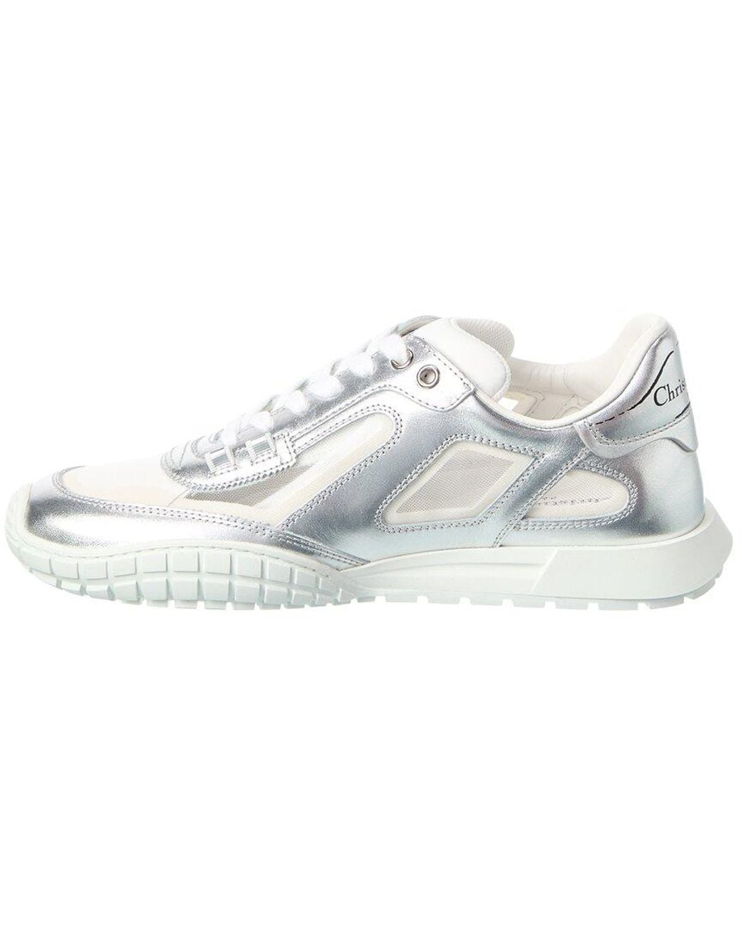Dior White Tech Leather Sneaker