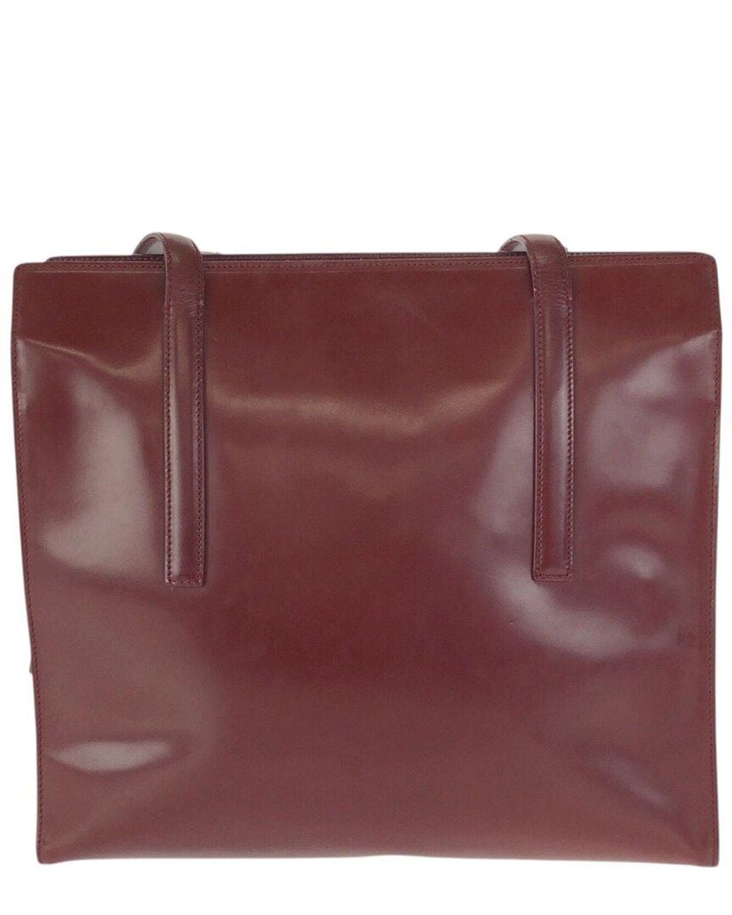 Prada Purple Spazzolato Patent Leather Tote (Authentic Pre-Loved)
