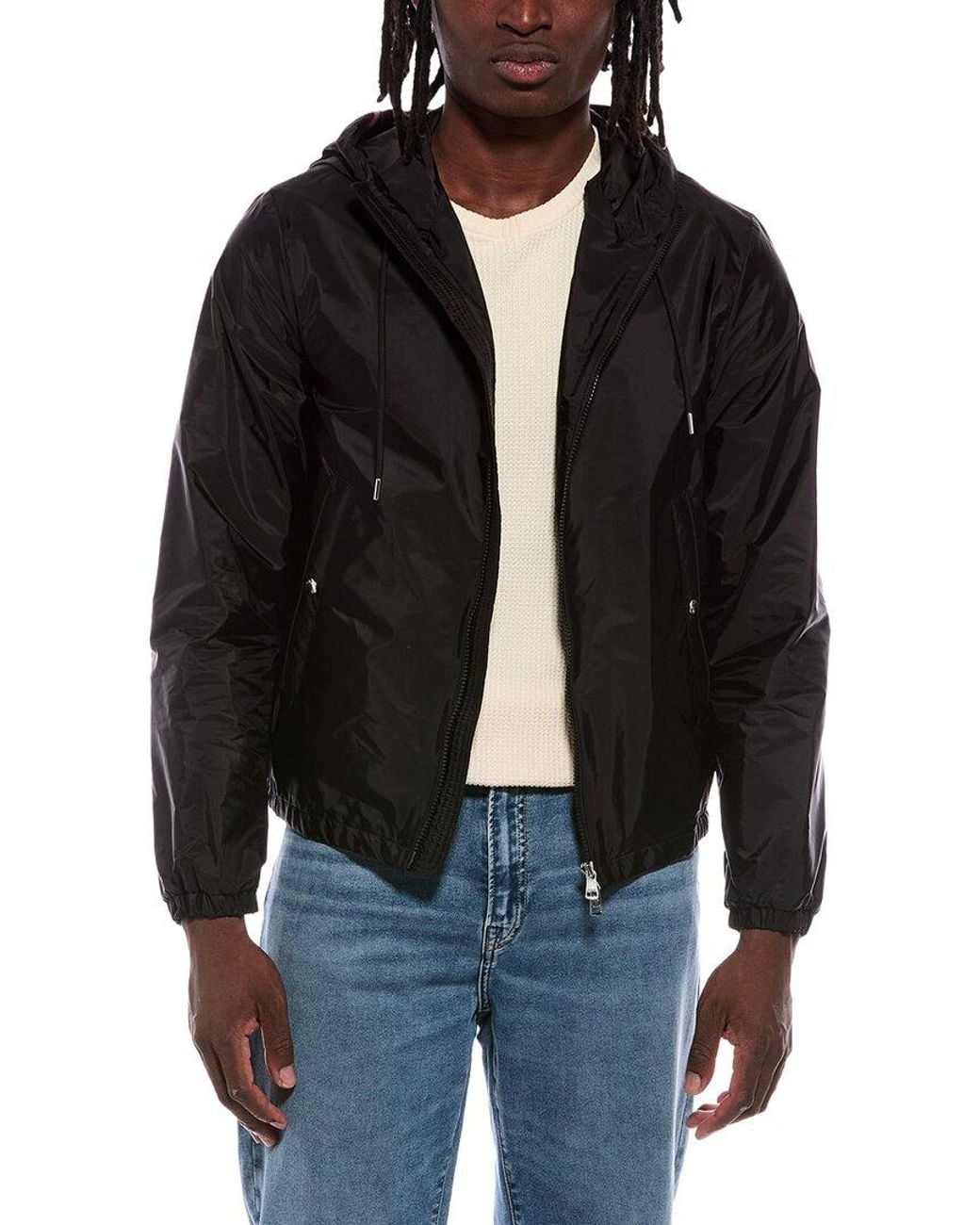 Moncler Black Rain Jacket for men