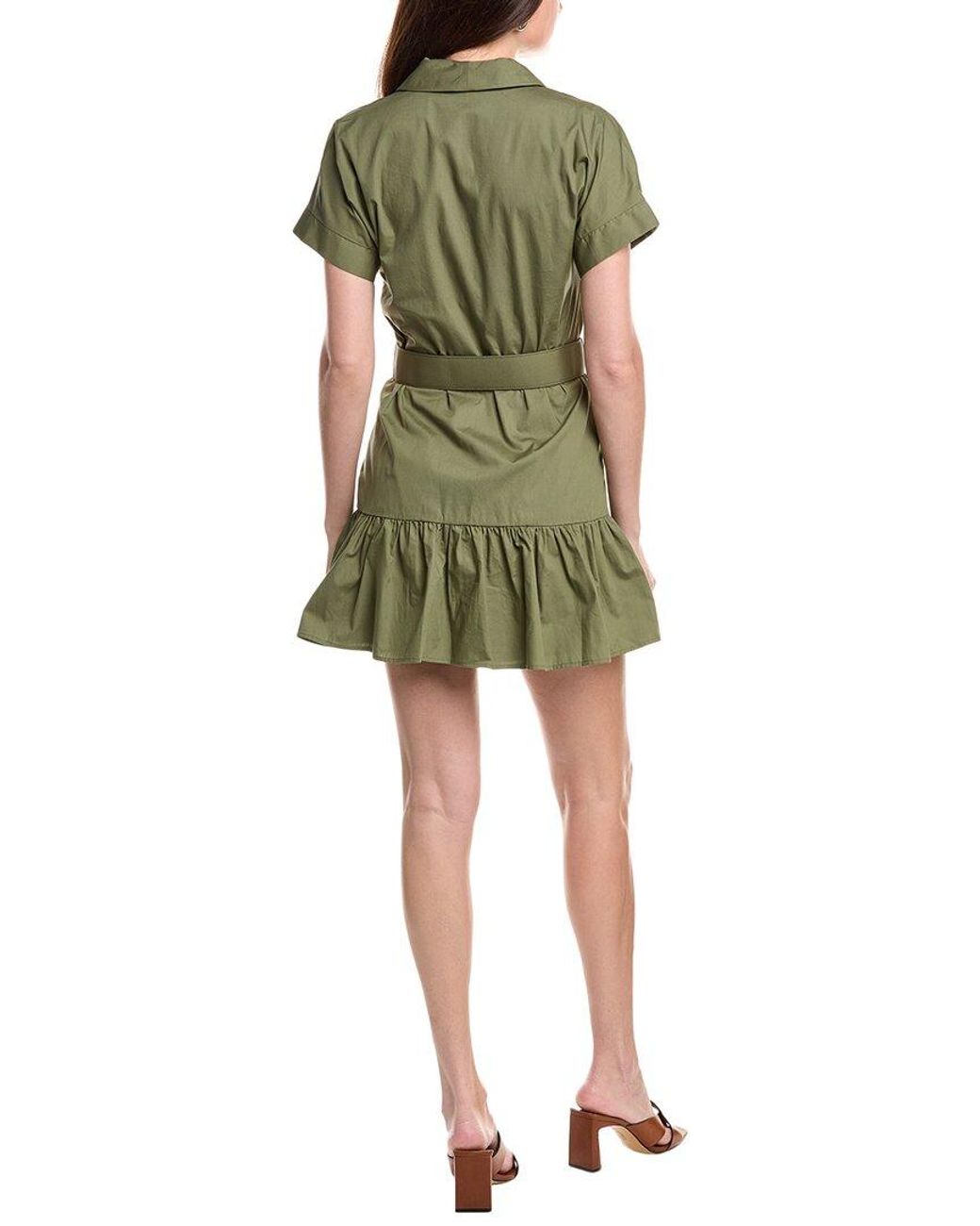 Hutch Green Peach Mini Dress