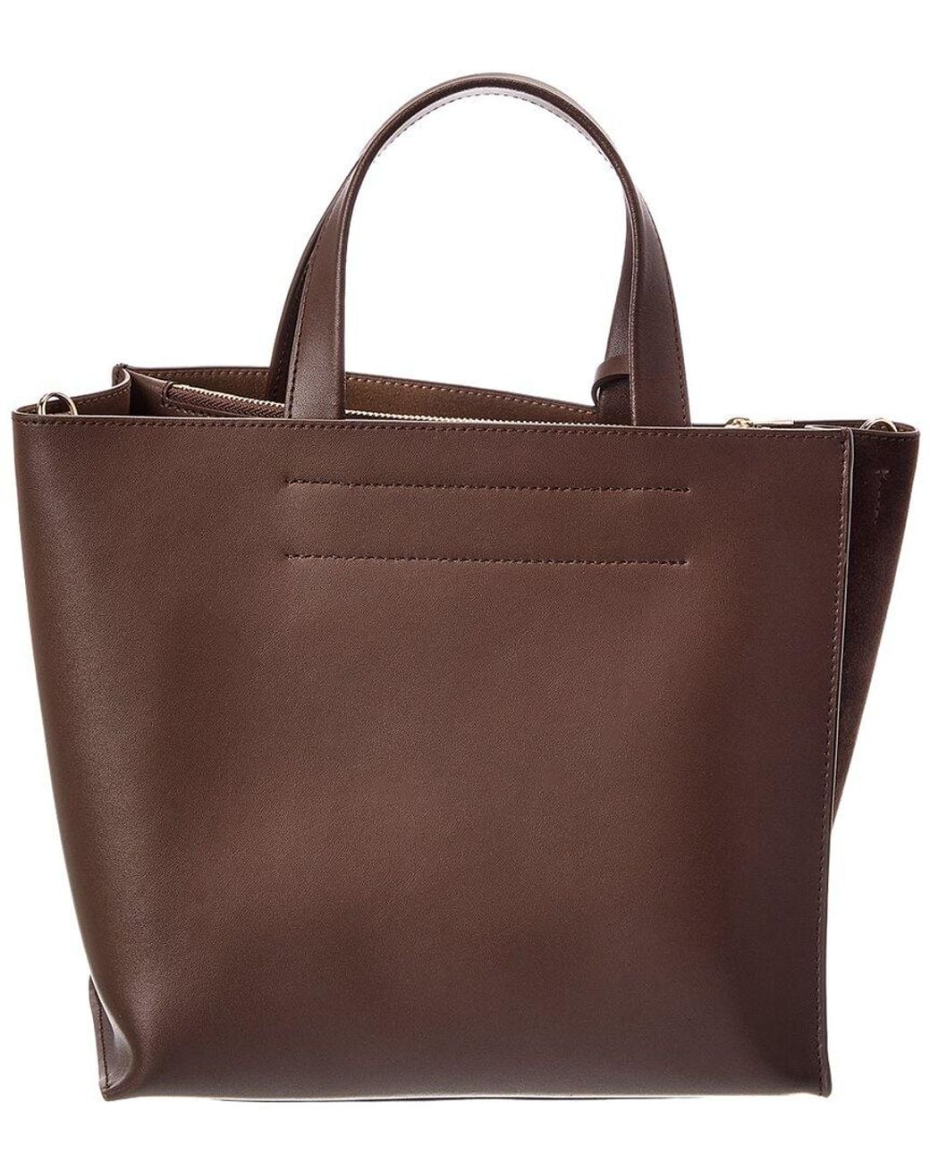Furla Brown Divide It Small Leather Tote