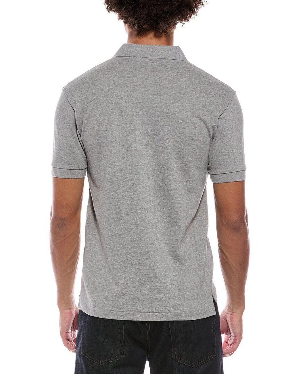 COMME DES GARÇONS PLAY Gray Stretch Heart Polo Shirt for men