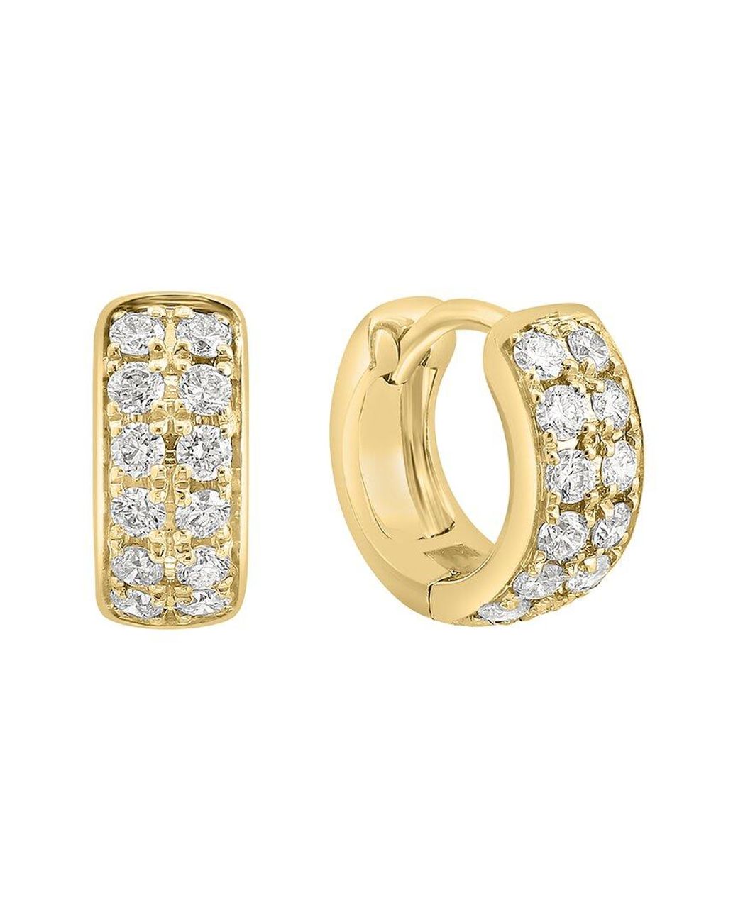 Effy Fine Jewelry Metallic 14K 0.64 Ct. Tw. Diamond Earrings