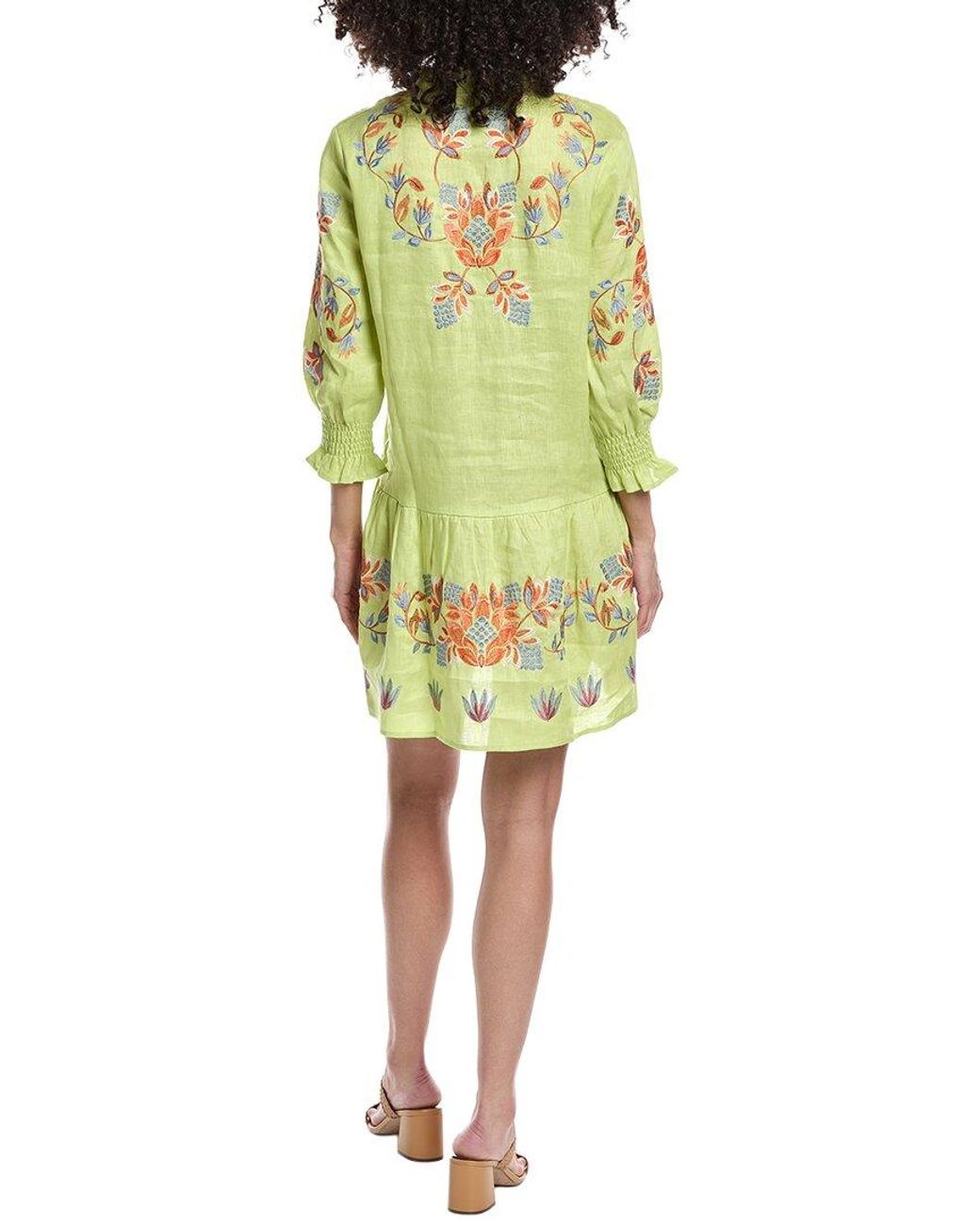 tyler boe Yellow Niki Linen Tunic Dress