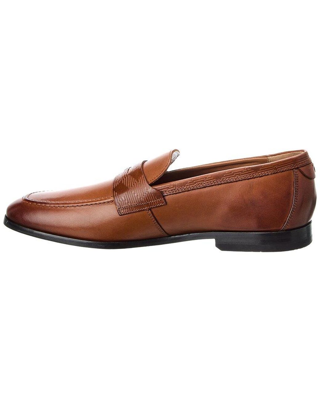 Ted Baker Adlerrc Debossed Leather Saddle Loafer in Brown 
