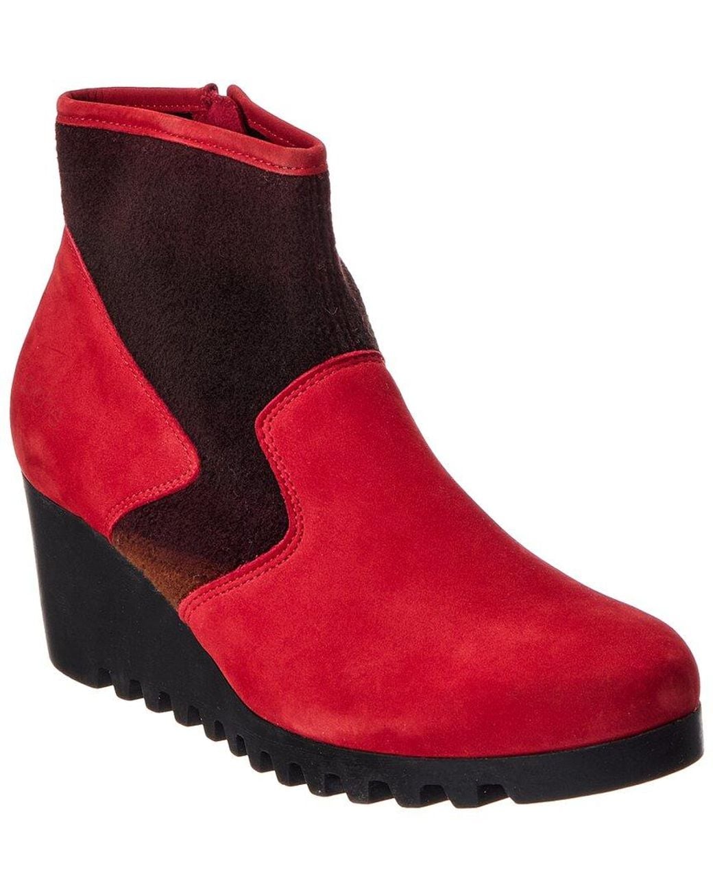 Arche Red Larizy Leather Bootie