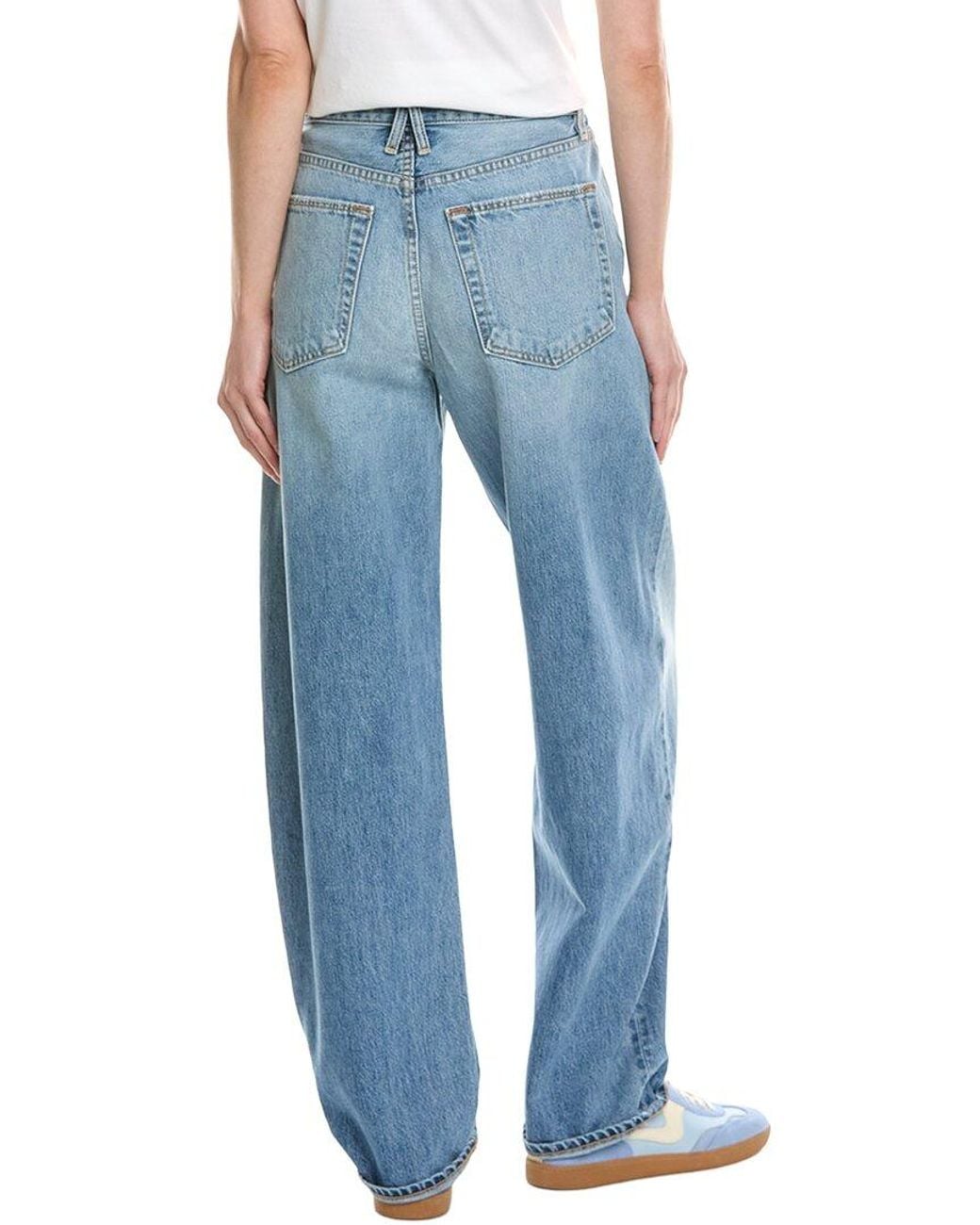 SLVRLAKE Denim Blue Ella Day Break Wide Leg Jean