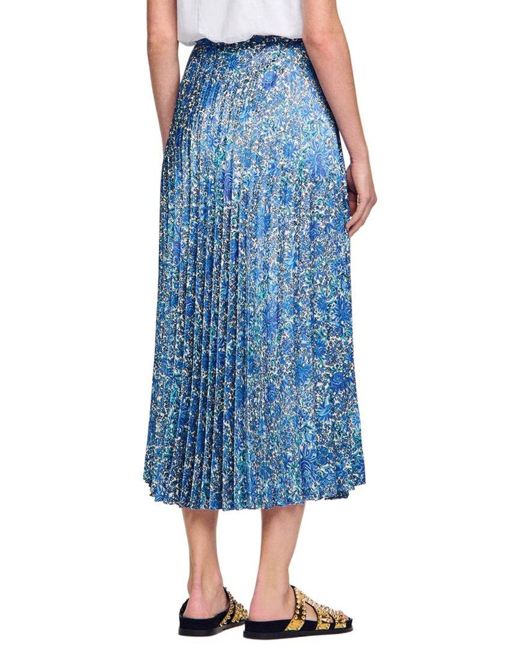 Sandro Blue Anjel Skirt