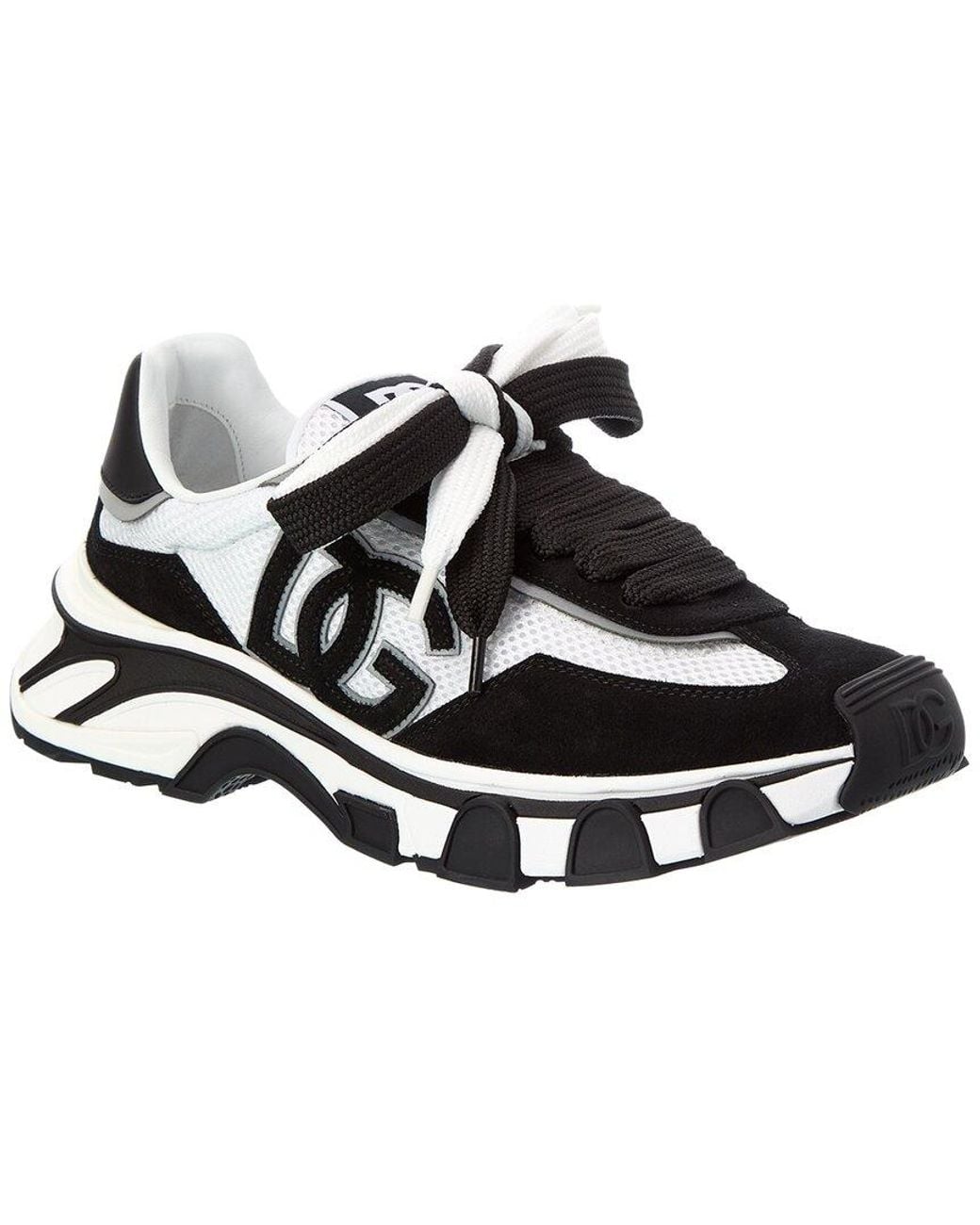 Dolce & Gabbana Black Country Road Nylon & Leather Sneaker for men