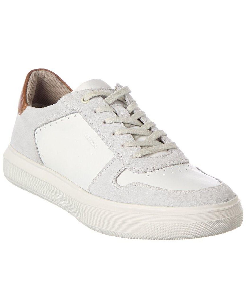 Geox U Deiven Suede Sneaker in White for Men | Lyst