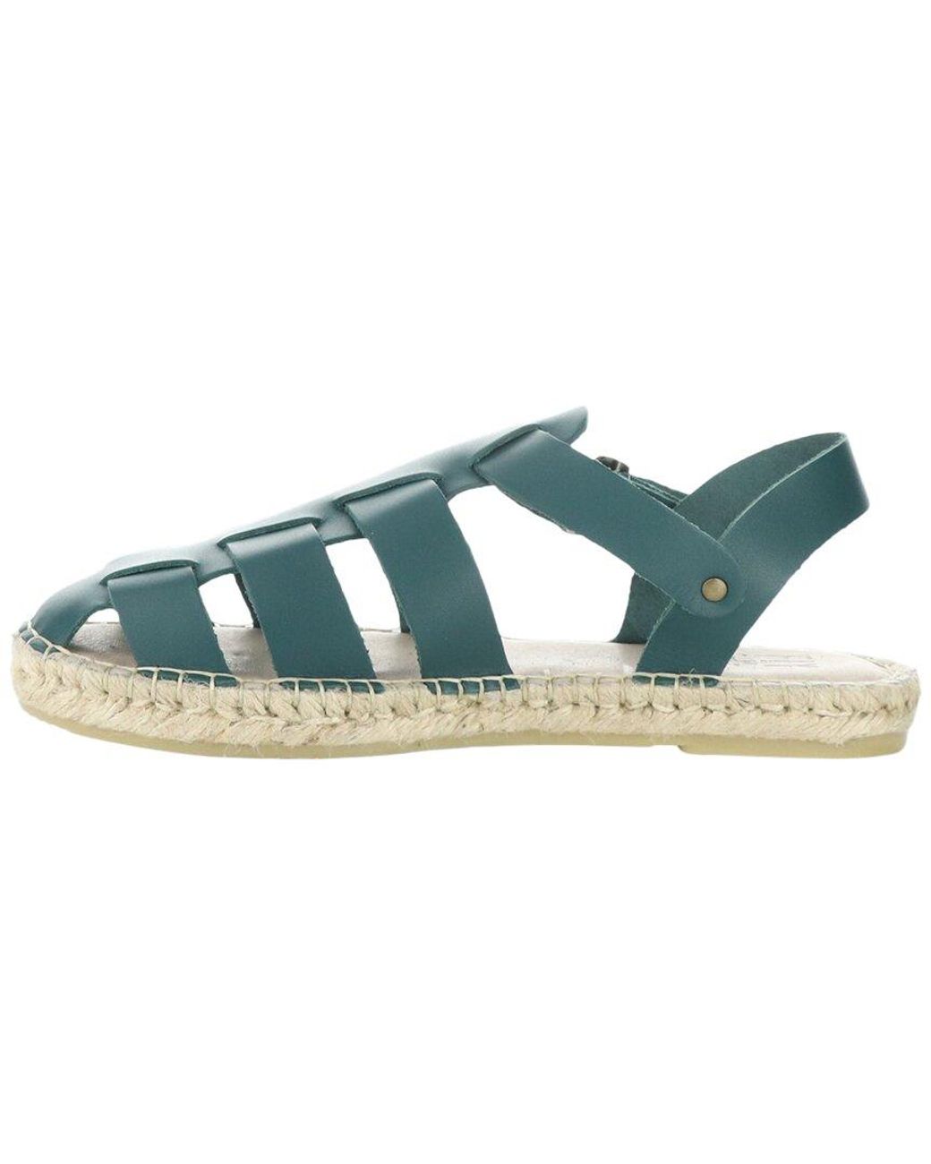 Fly London Blue Sowa Leather Sandal