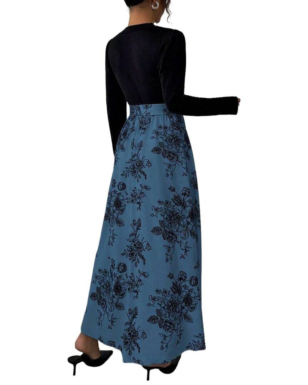 XIRELLI Blue Print Maxi Dress