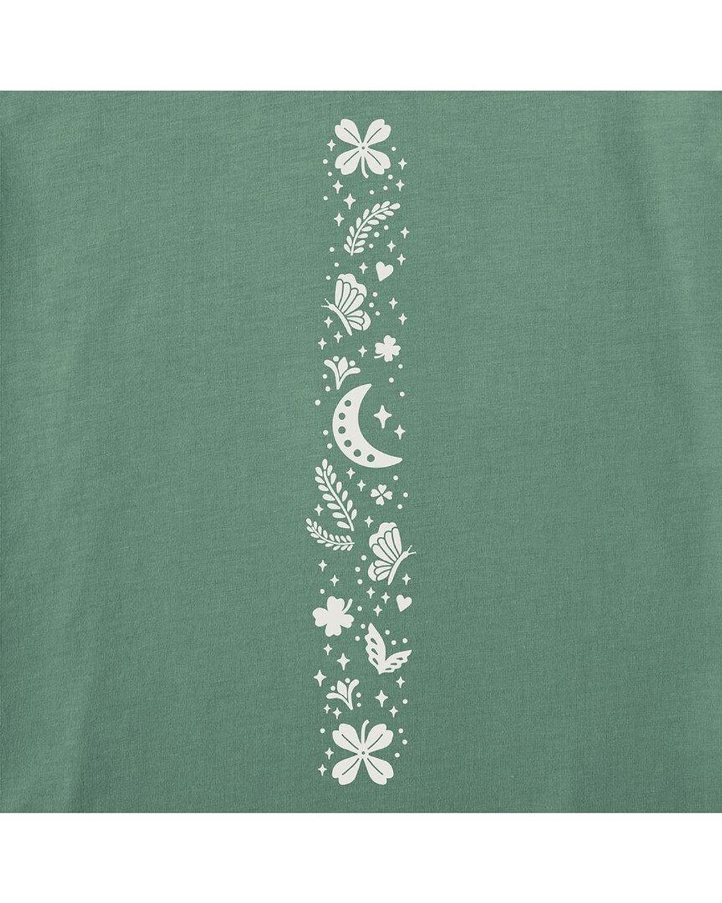 Life Is Good. Green Long Sleeve Crusher T-Shirt