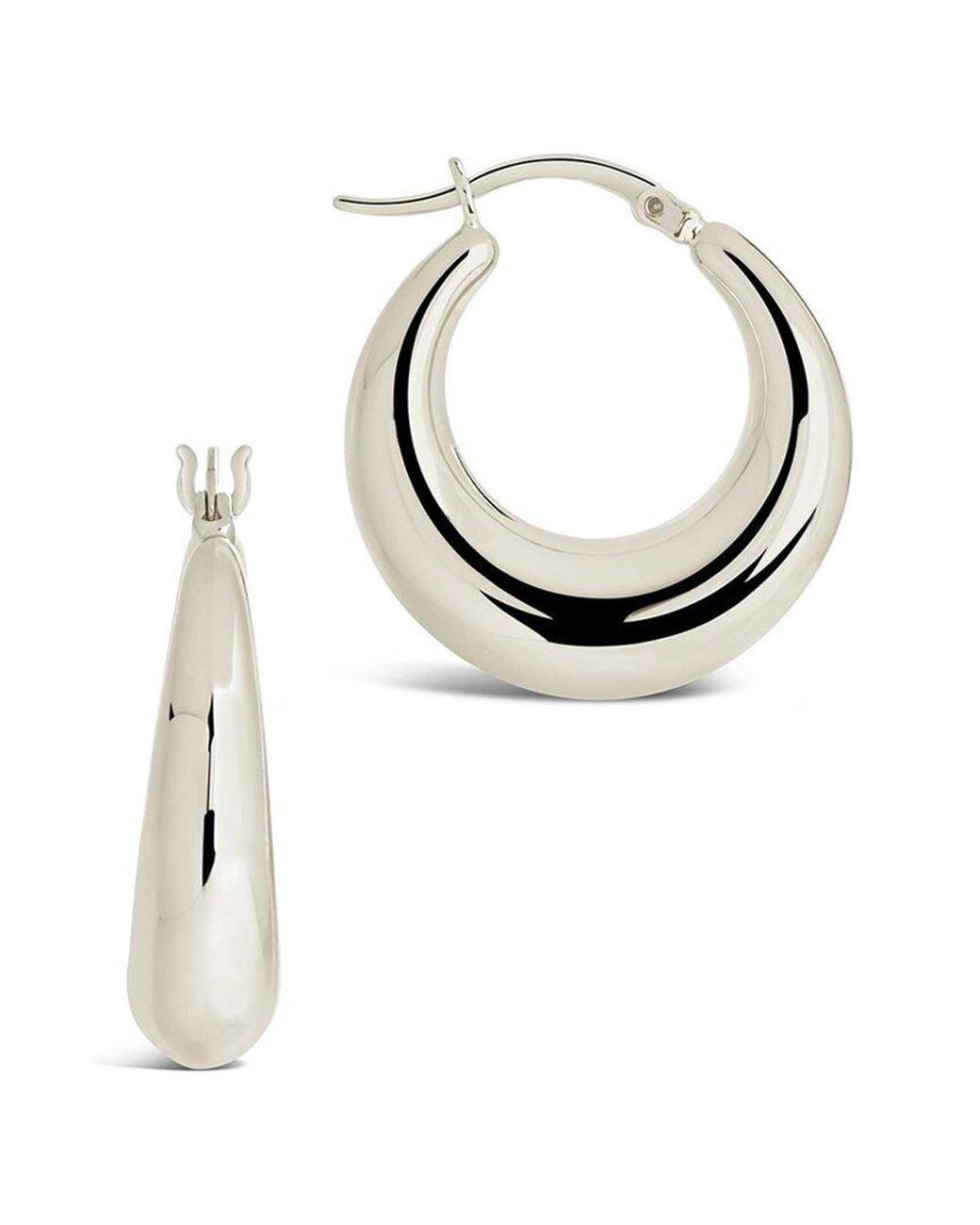 Sterling Forever Multicolor Stainless Steel Graduated Tube Hoops