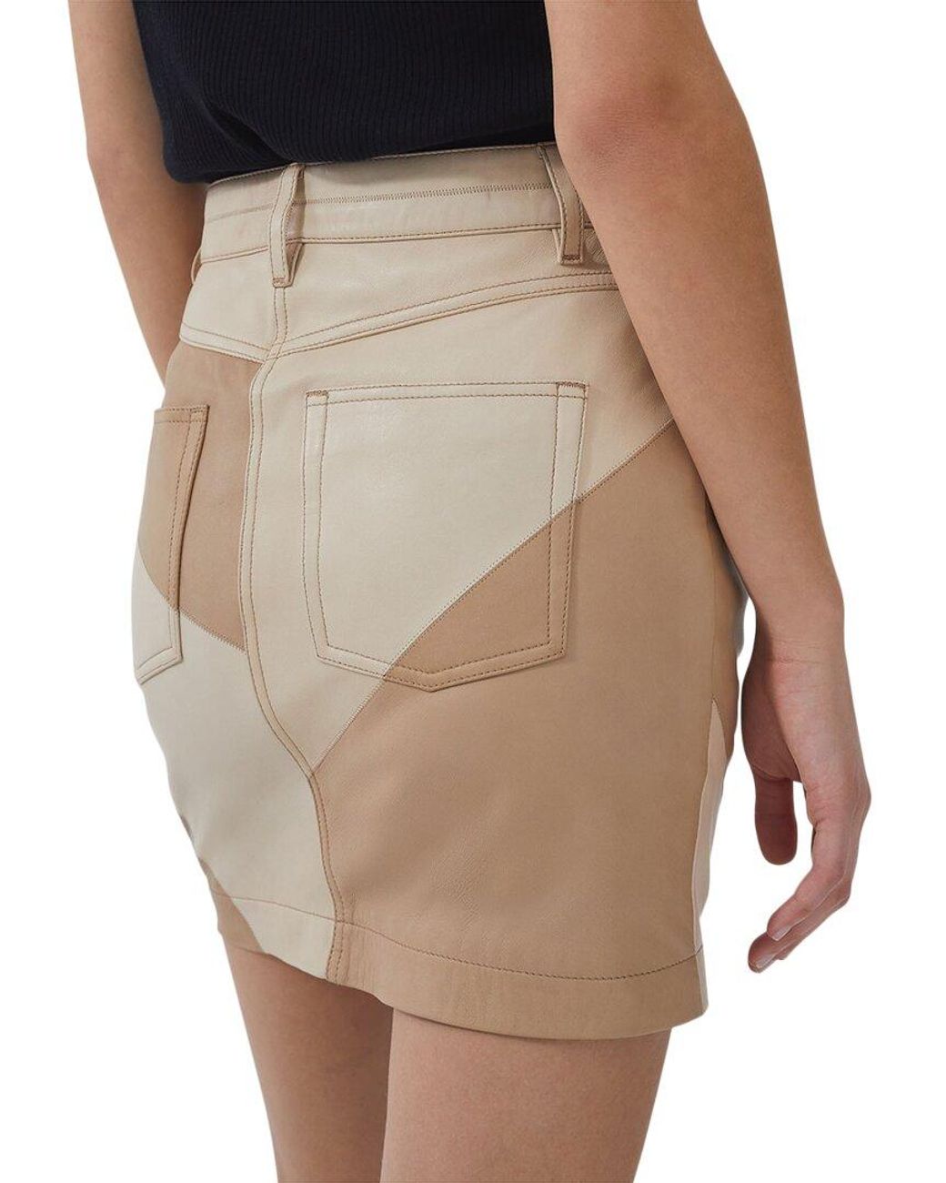 IRO Brown Kringa Mini Skirt