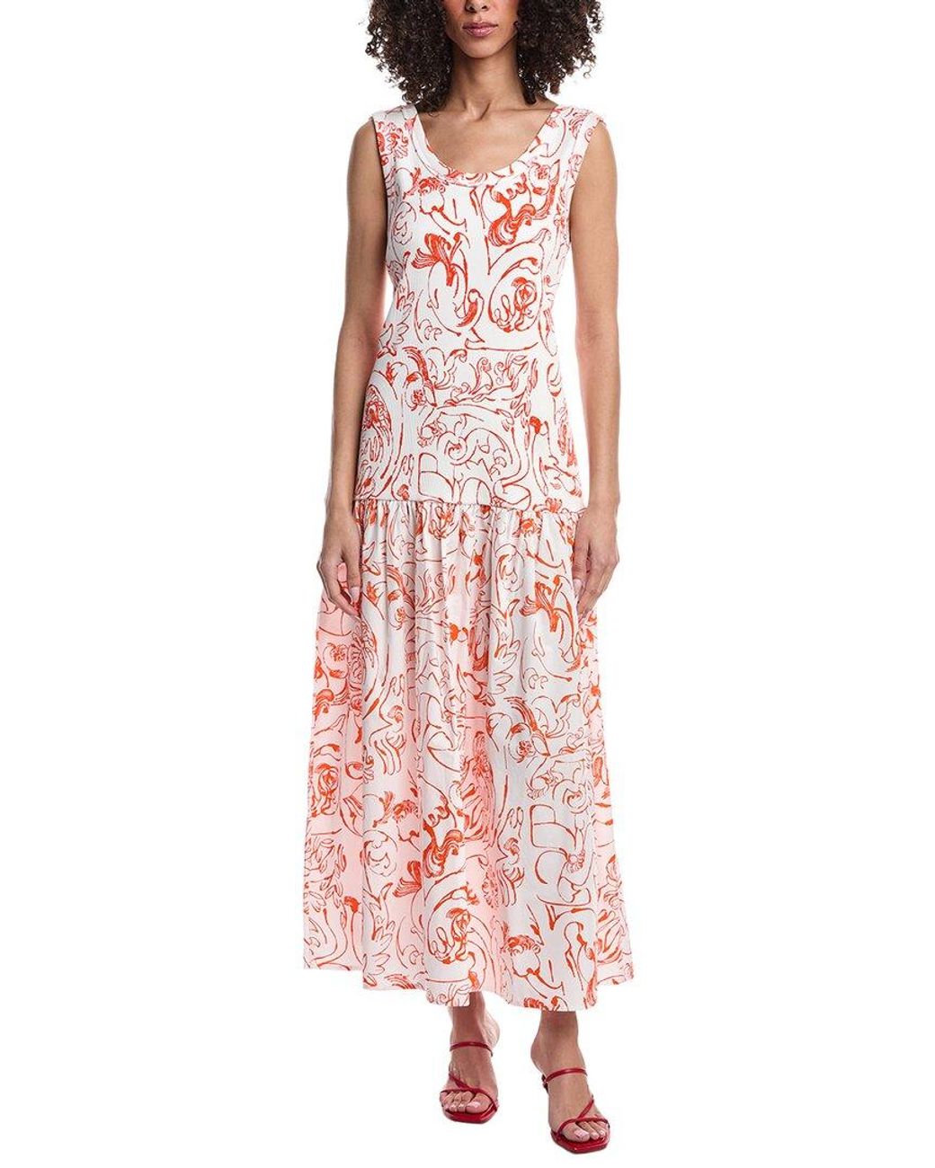 Marimekko Pink Taide Cactis Maxi Dress