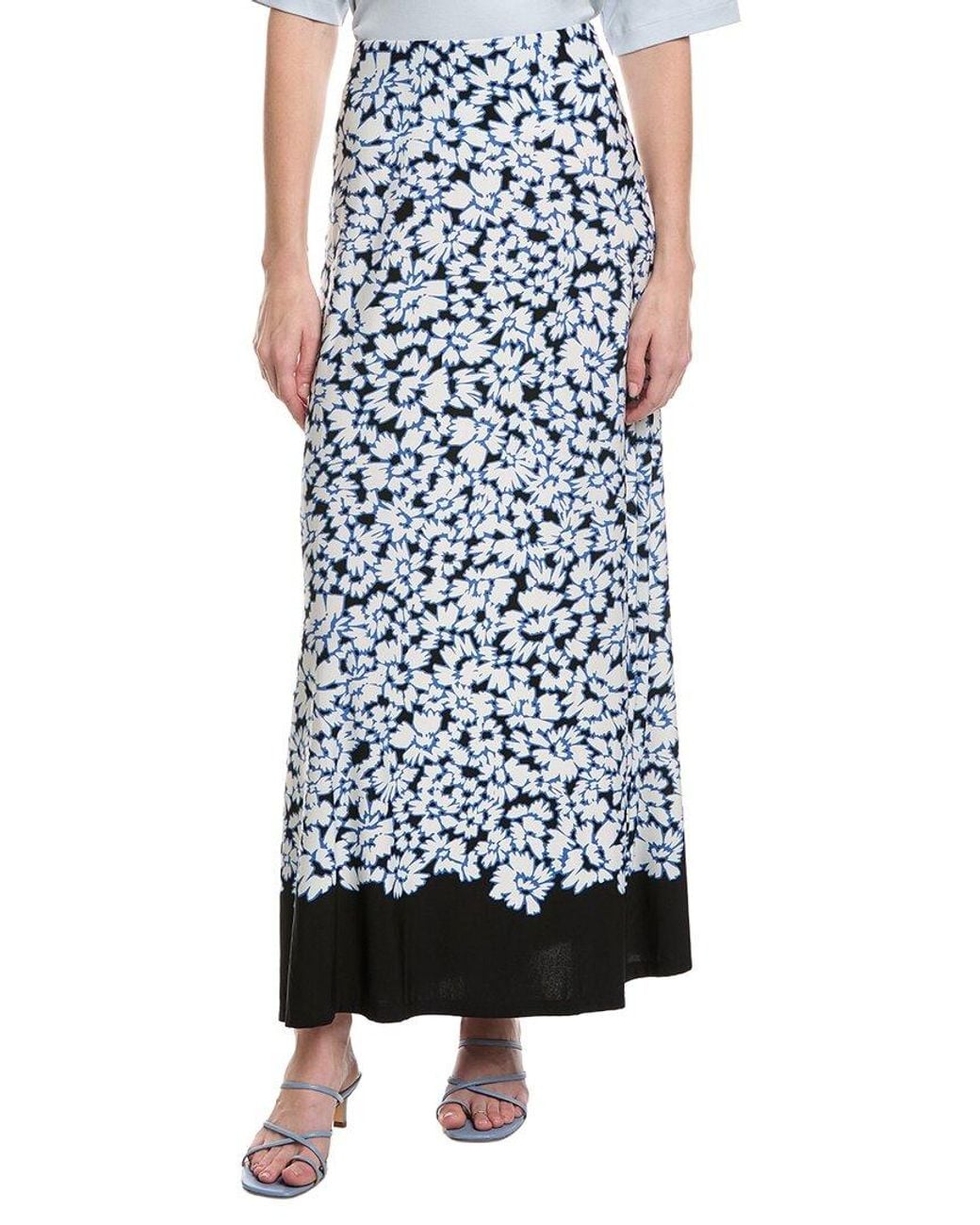 Vince Camuto Blue Midi Skirt