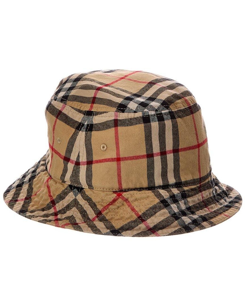 Burberry Brown Classic Bucket Hat for men