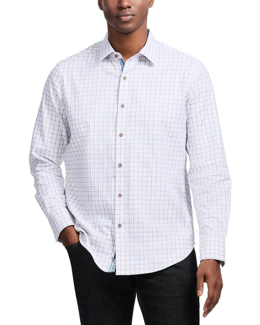 Robert Graham White Darrington Woven Shirt for men