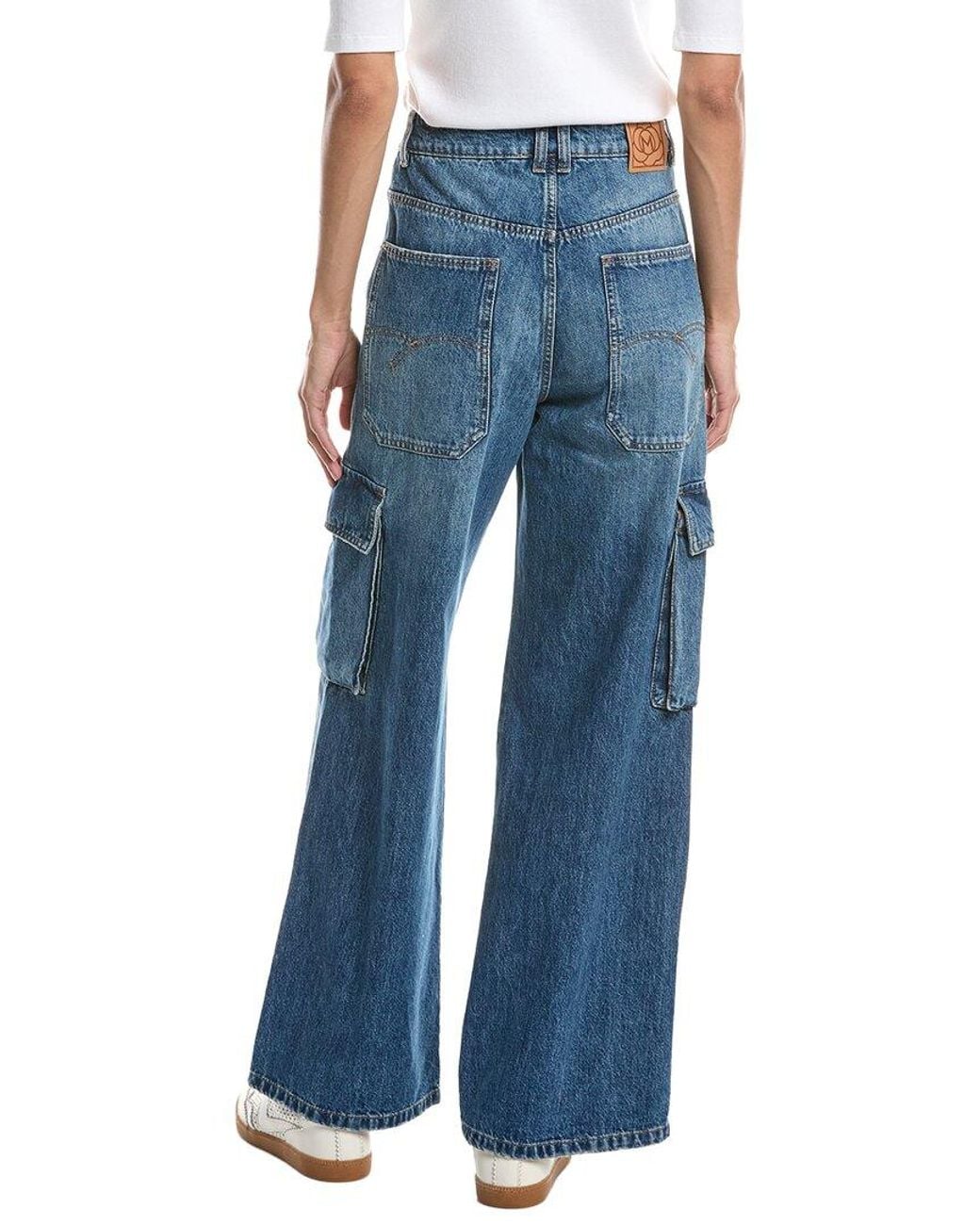 Marella Blue Wleg2 Denim Trouser