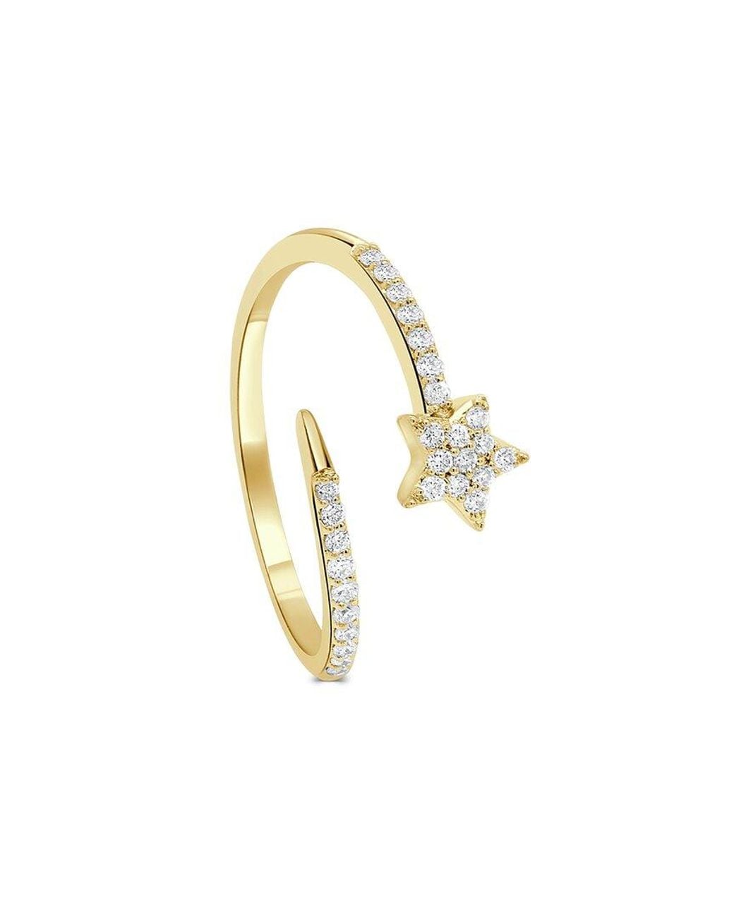 Sabrina Designs Metallic 14K 0.19 Ct. Tw. Diamond Wrap Star Ring