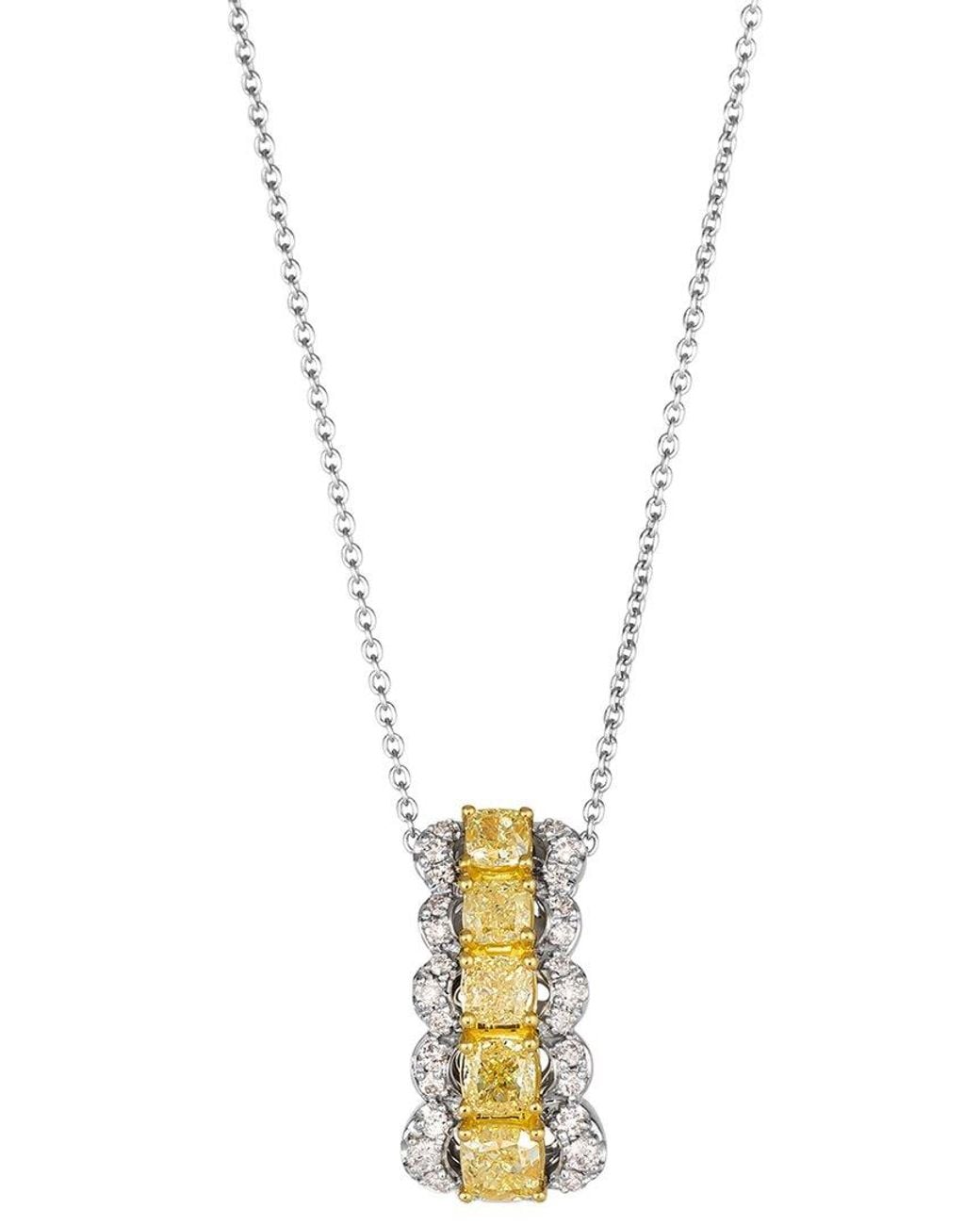 Le Vian Metallic Diamonds 14K Two-Tone 0.91 Ct. Tw. Diamond Pendant Necklace