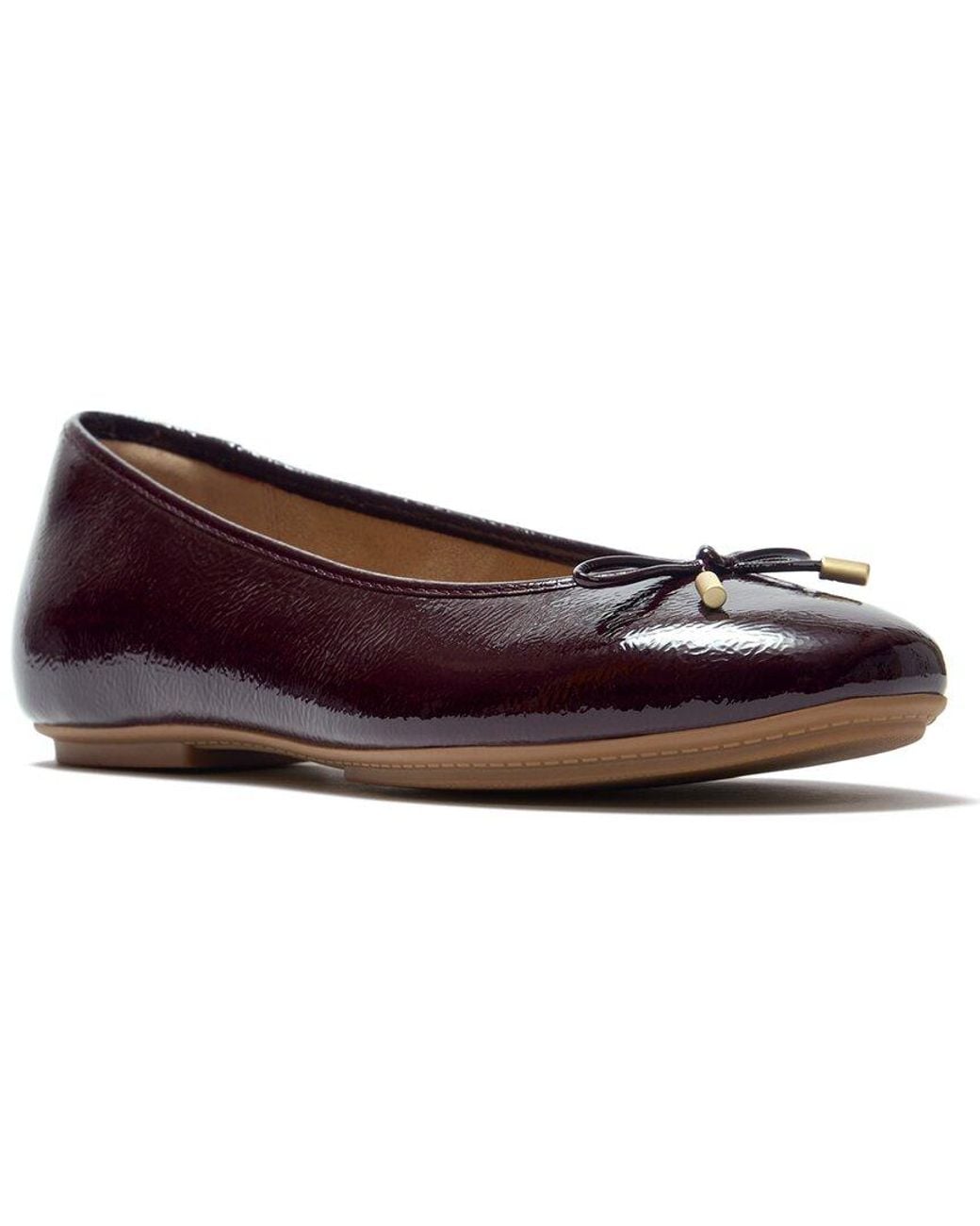 Fitflop Brown Delicato Patent Ballet Flat