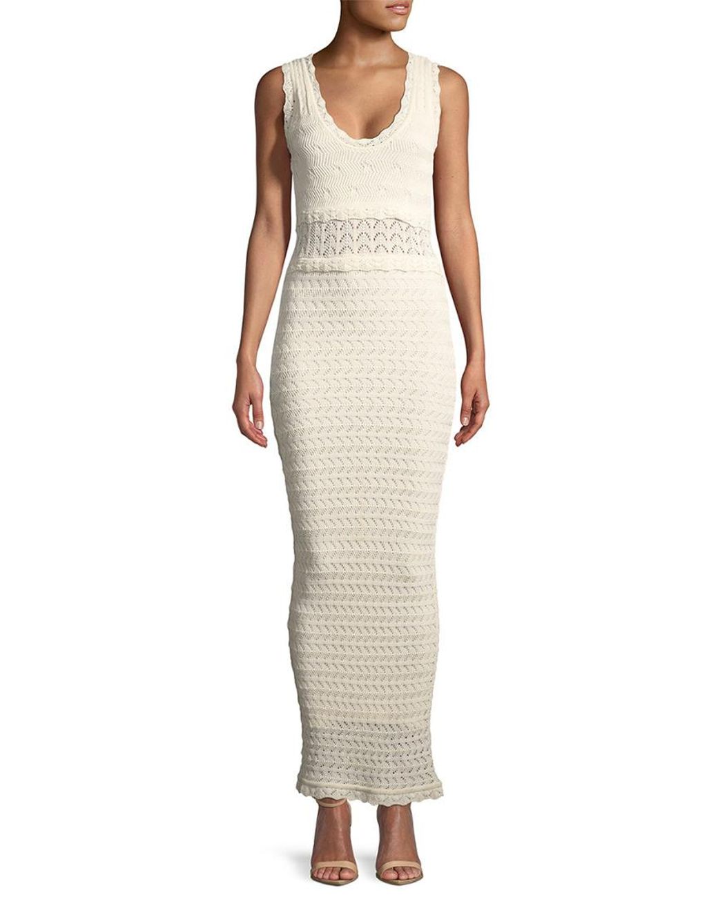 Ronny Kobo Noria Openknit Dress in Ivory (White) Lyst