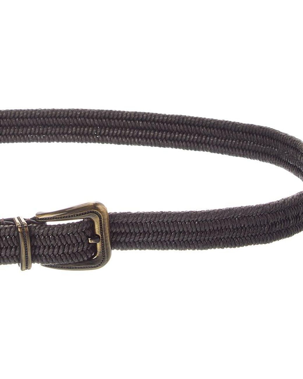 Brunello Cucinelli Natural Leather Belt