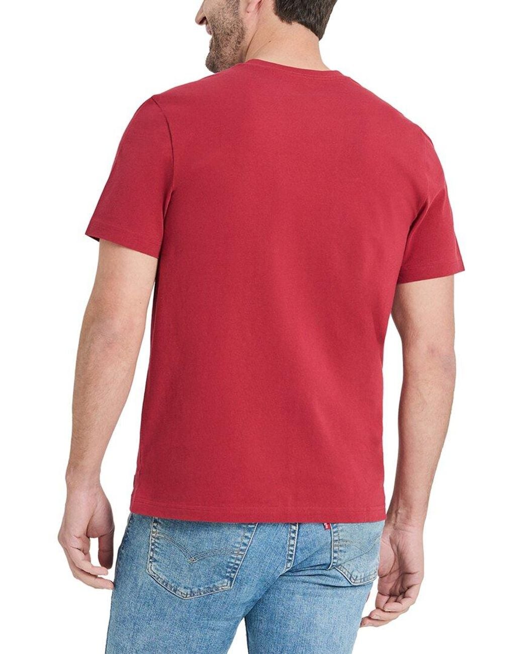 Life Is Good. Red Crusher T-Shirt for men