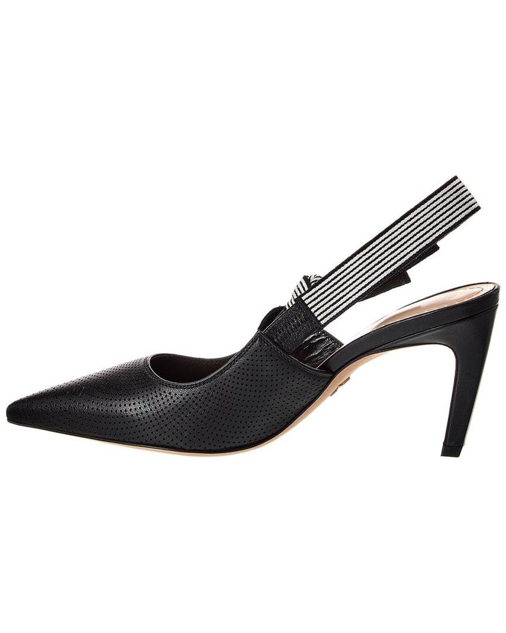 Dior Black J'A Leather Slingback Pump