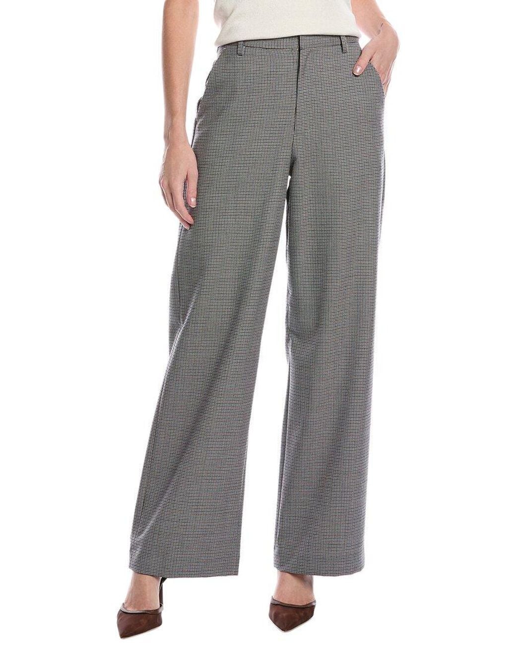 Rag & Bone Gray Andi Full-Length Wool-Blend Trouser