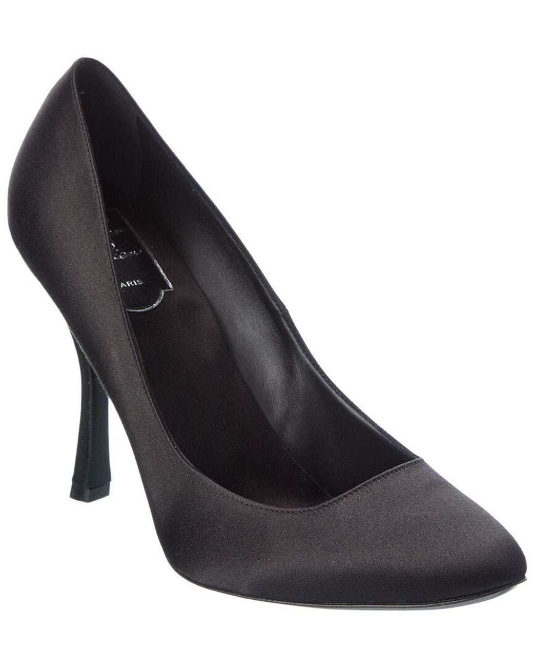Roger Vivier Black Satin Pump
