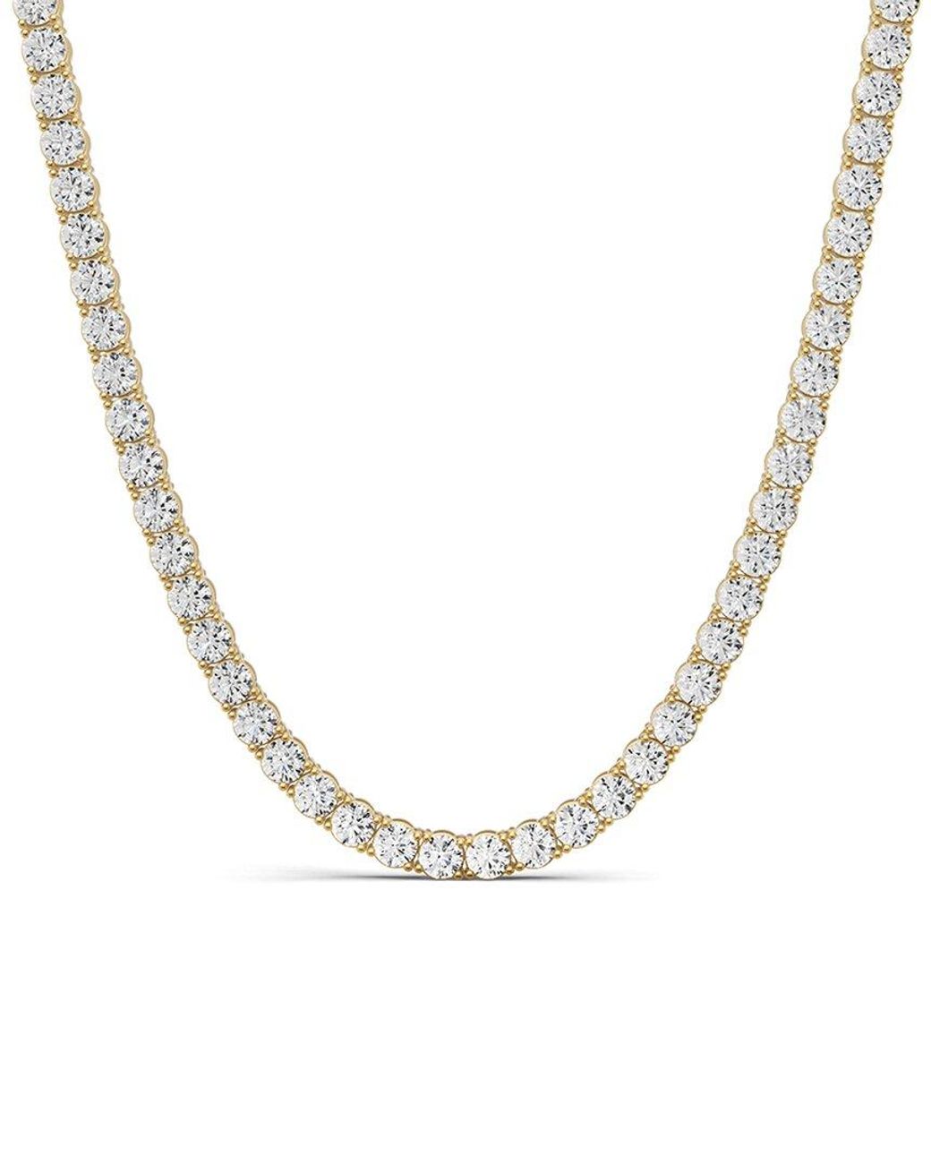 Lab Grown Diamonds Metallic 14K 5.00 Ct. Tw. Lab-Grown Diamond Tennis Necklace