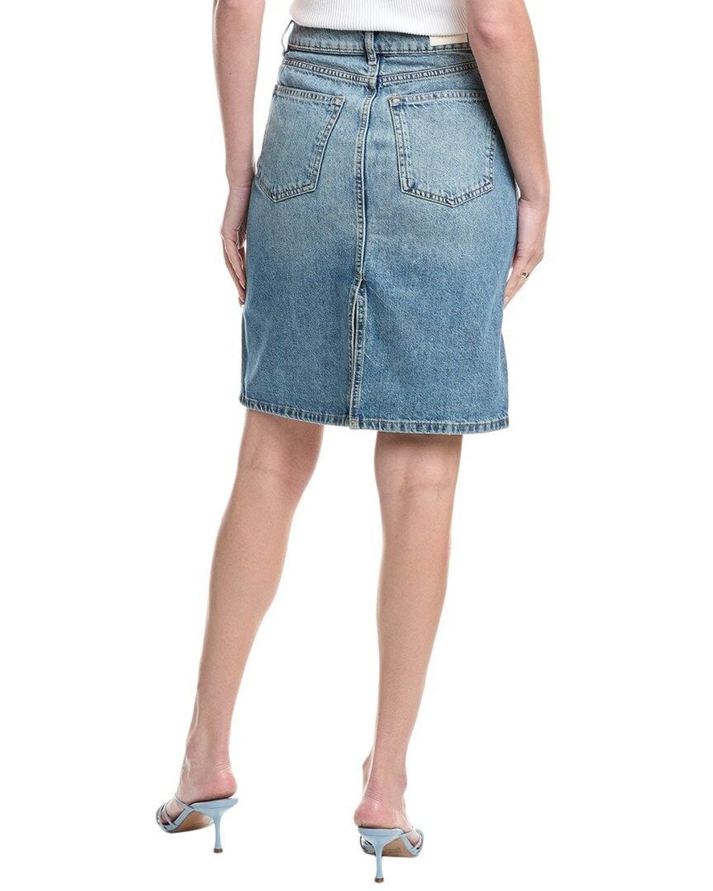 DL1961 Blue Lexie Denim Skirt