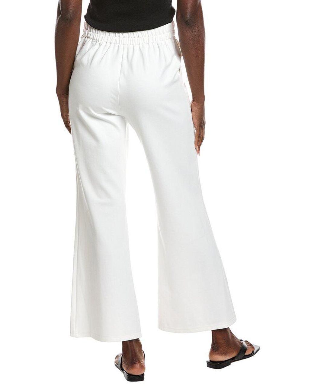 Gracia White Wide Leg Pant