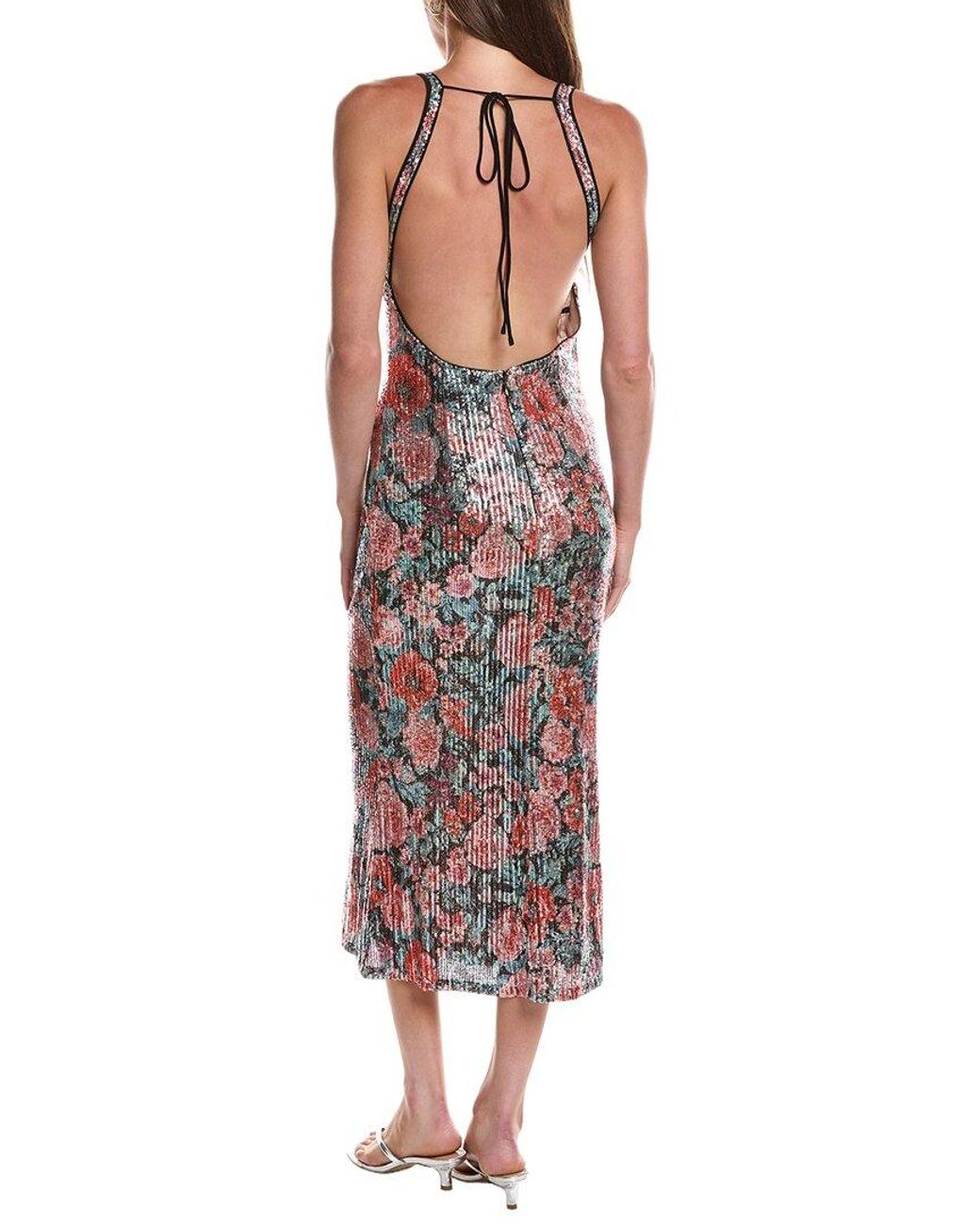 For Love & Lemons Brown Ladonna Midi Dress