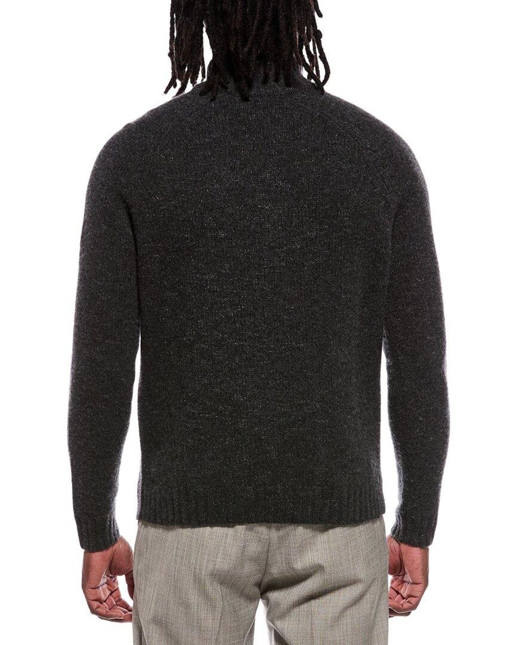 Autumn Cashmere Black Italian Full Zip Wool & Cashmere-Blend Jacket for men