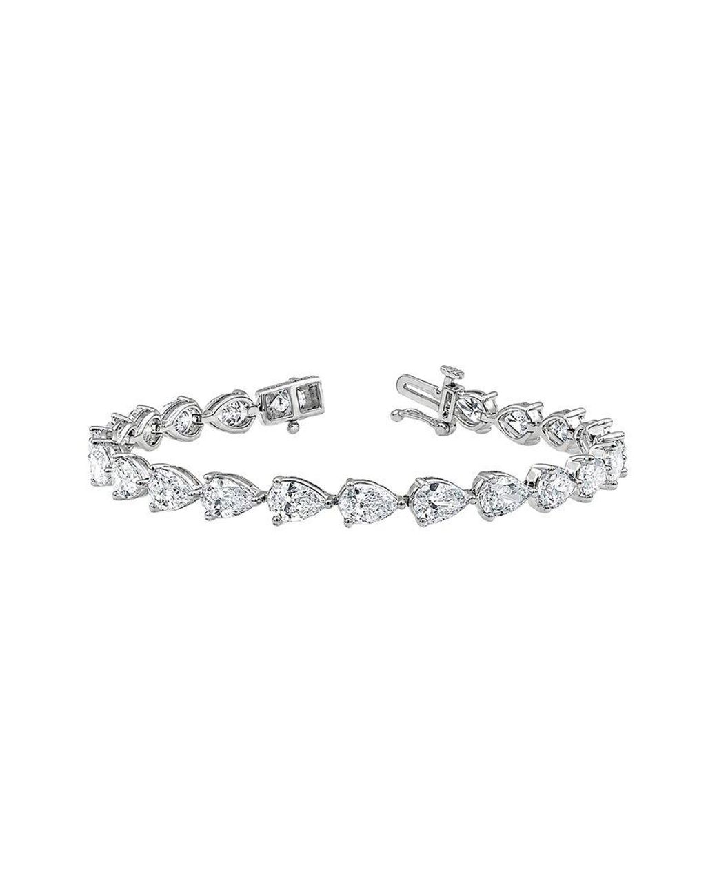 Lab Grown Diamonds White 14K 11.10 Ct. Tw. Lab-Grown Diamond Fashion Bracelet
