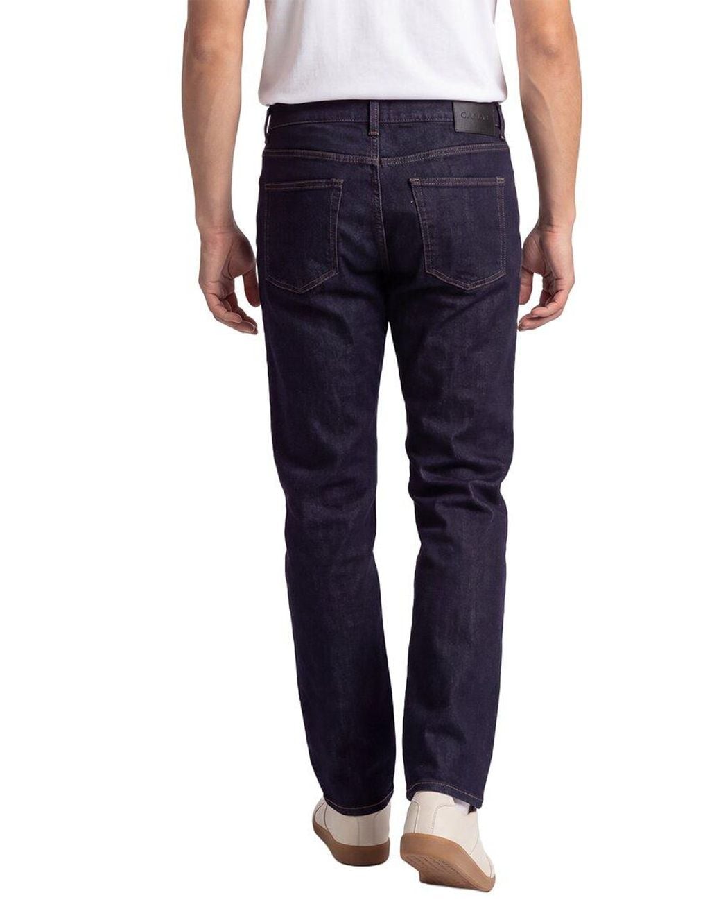 Canali Blue Dark Wash Straight Cut Jean for men