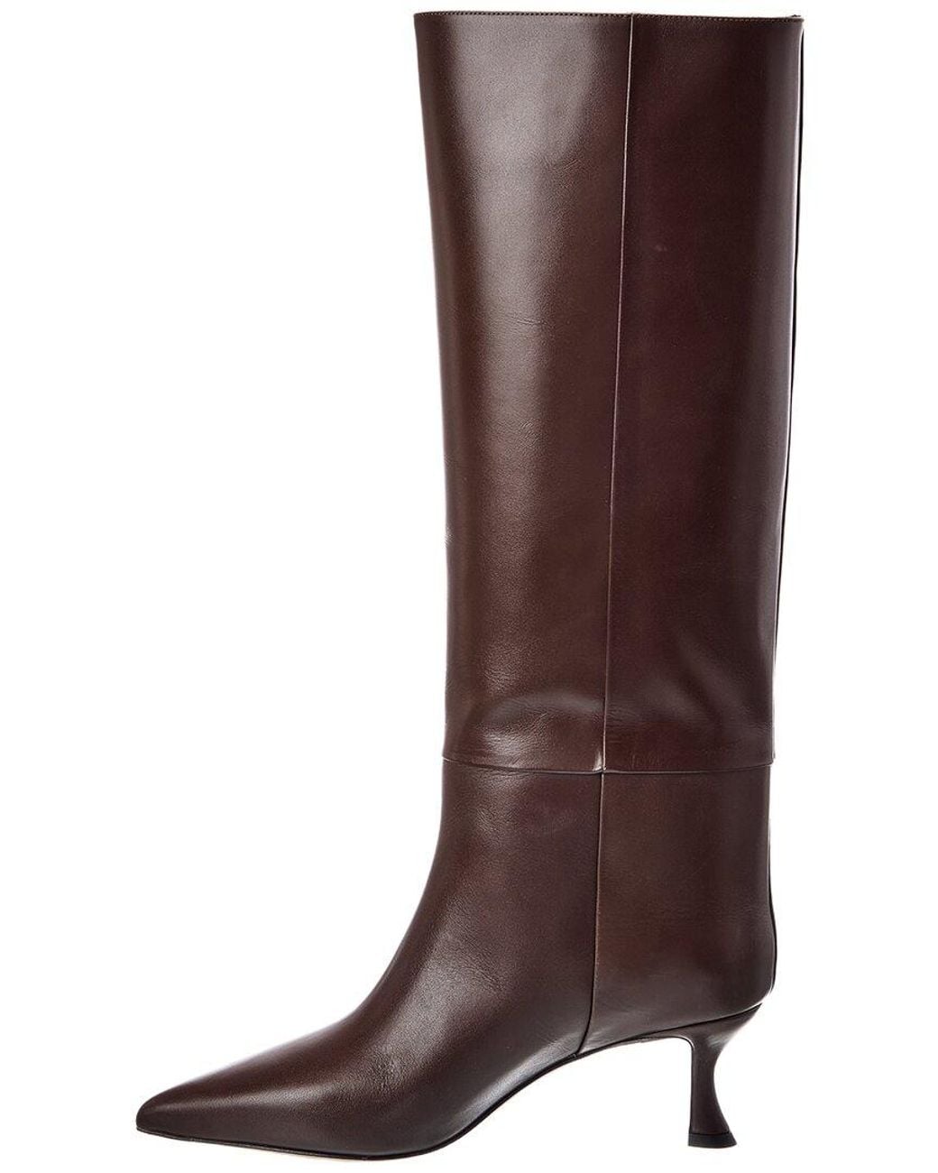 Alexandre Birman Brown Chloe 60 Leather Knee-High Boot