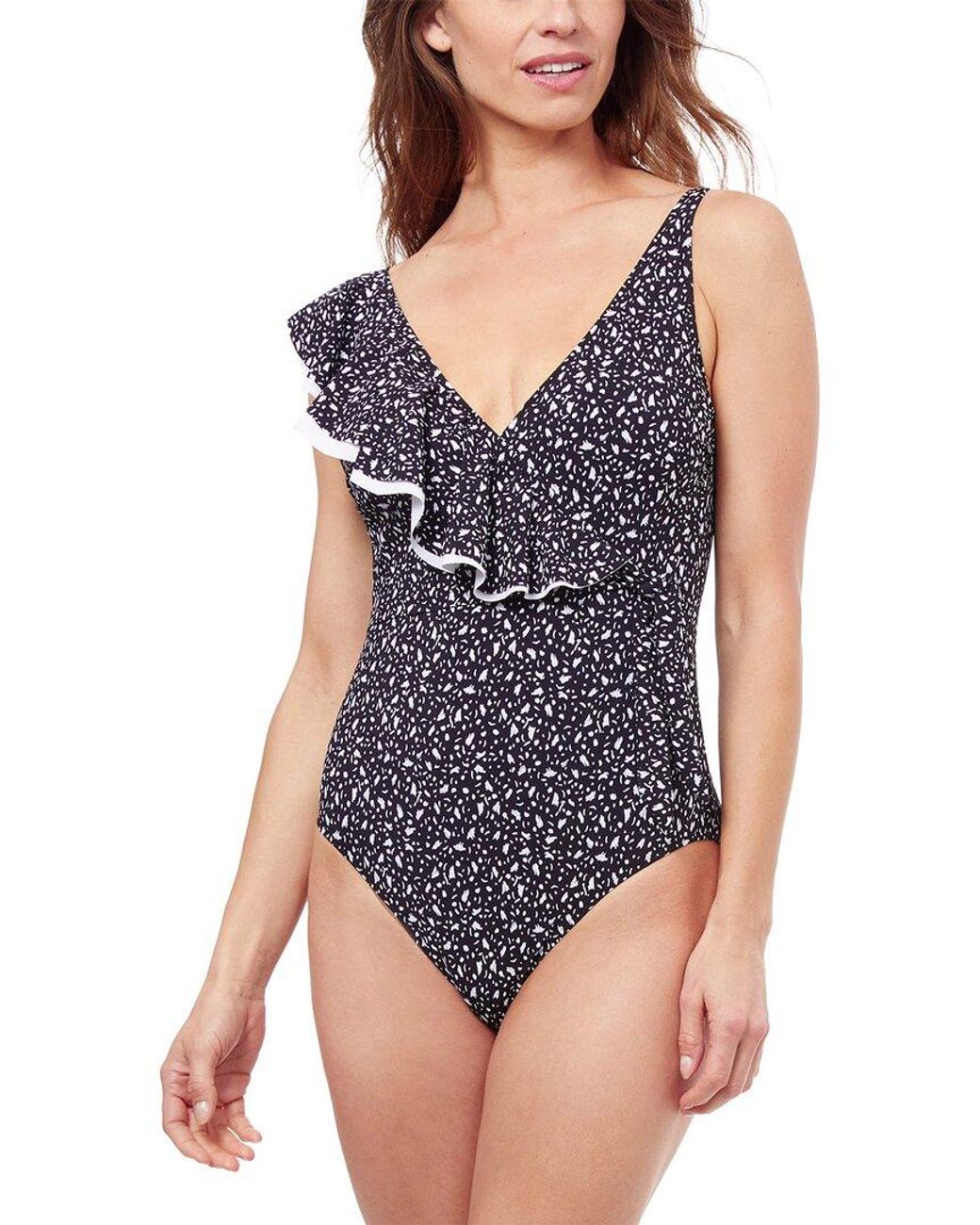 Gottex Blue Bash V-Neck One-Piece
