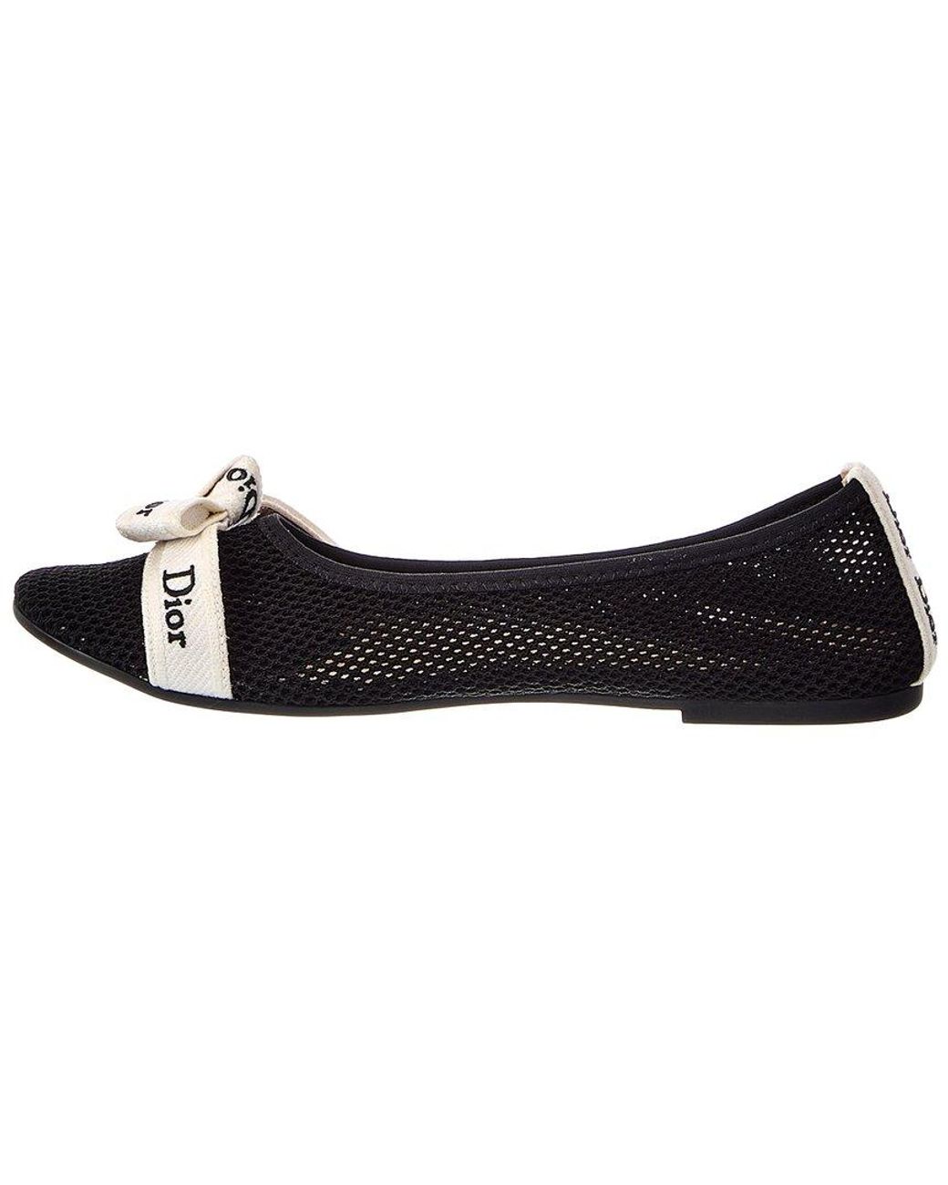 Dior Black J'A Mesh Flat