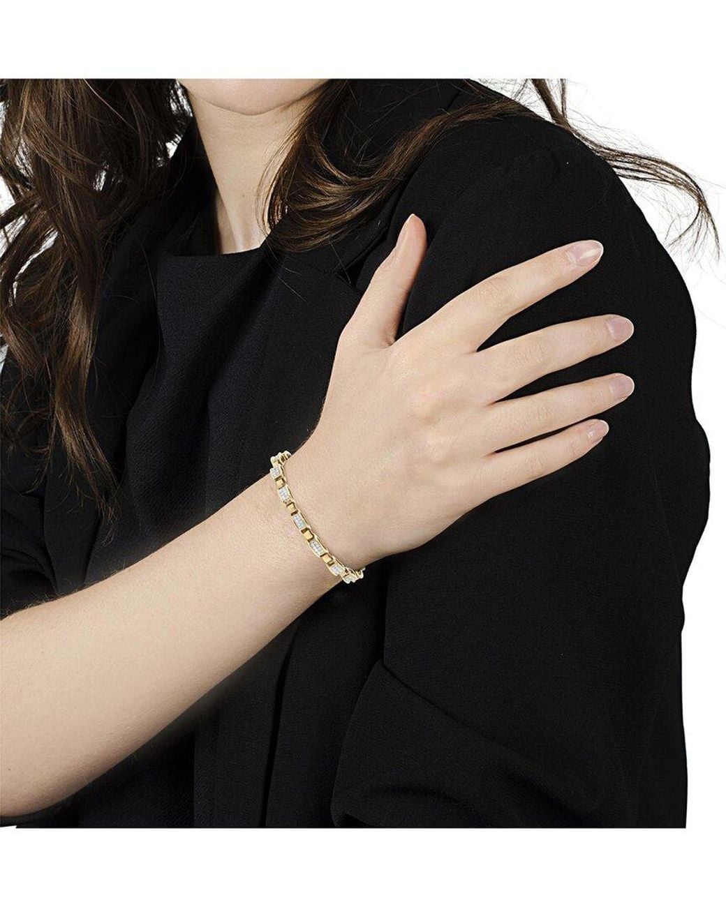 Haus of Brilliance Metallic 14K 2.50 Ct. Tw. Diamond Link Bracelet